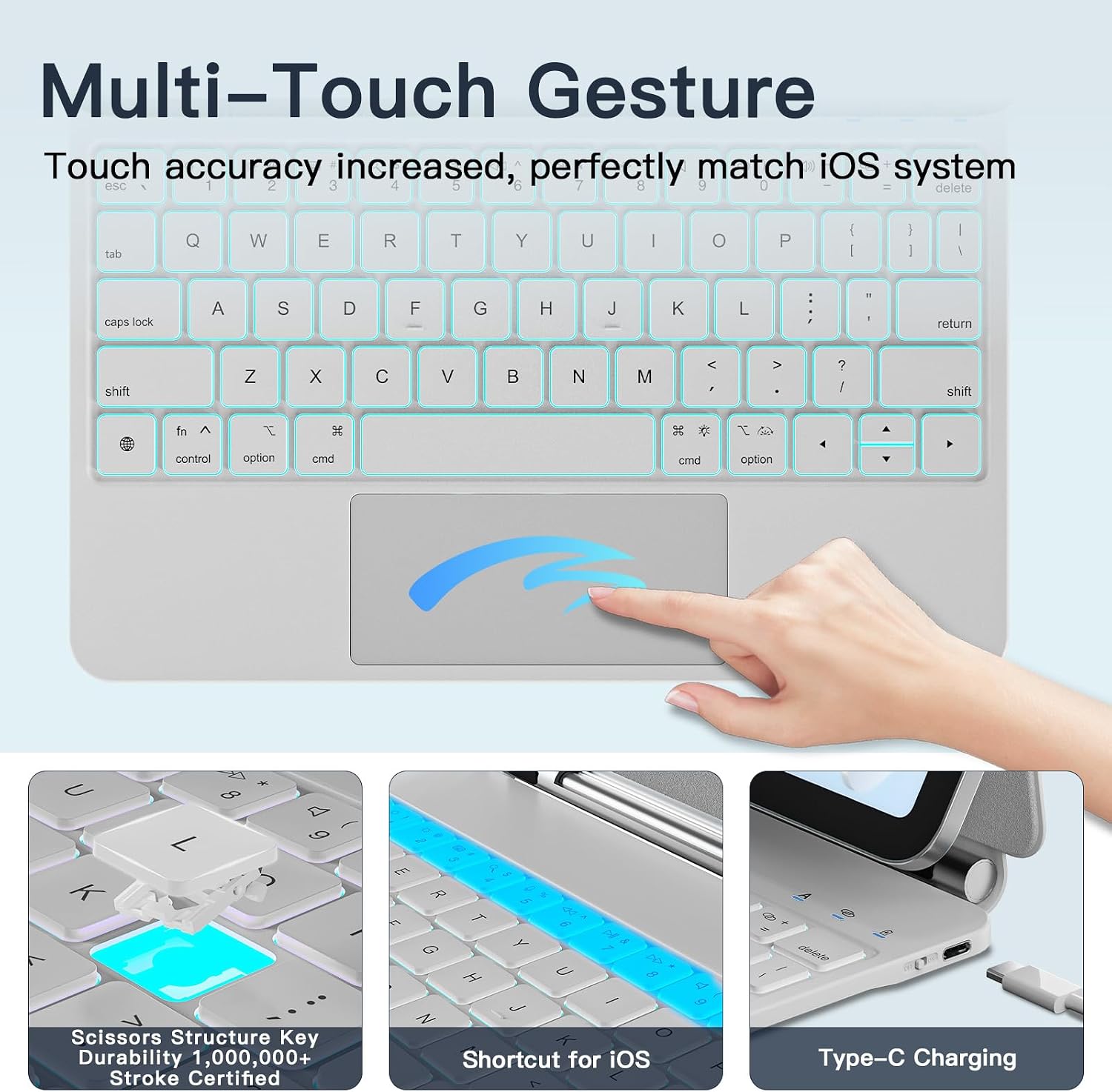 Thumbnail 6 de RAYMCRAFT iPad Keyboard Case, 11-Inch