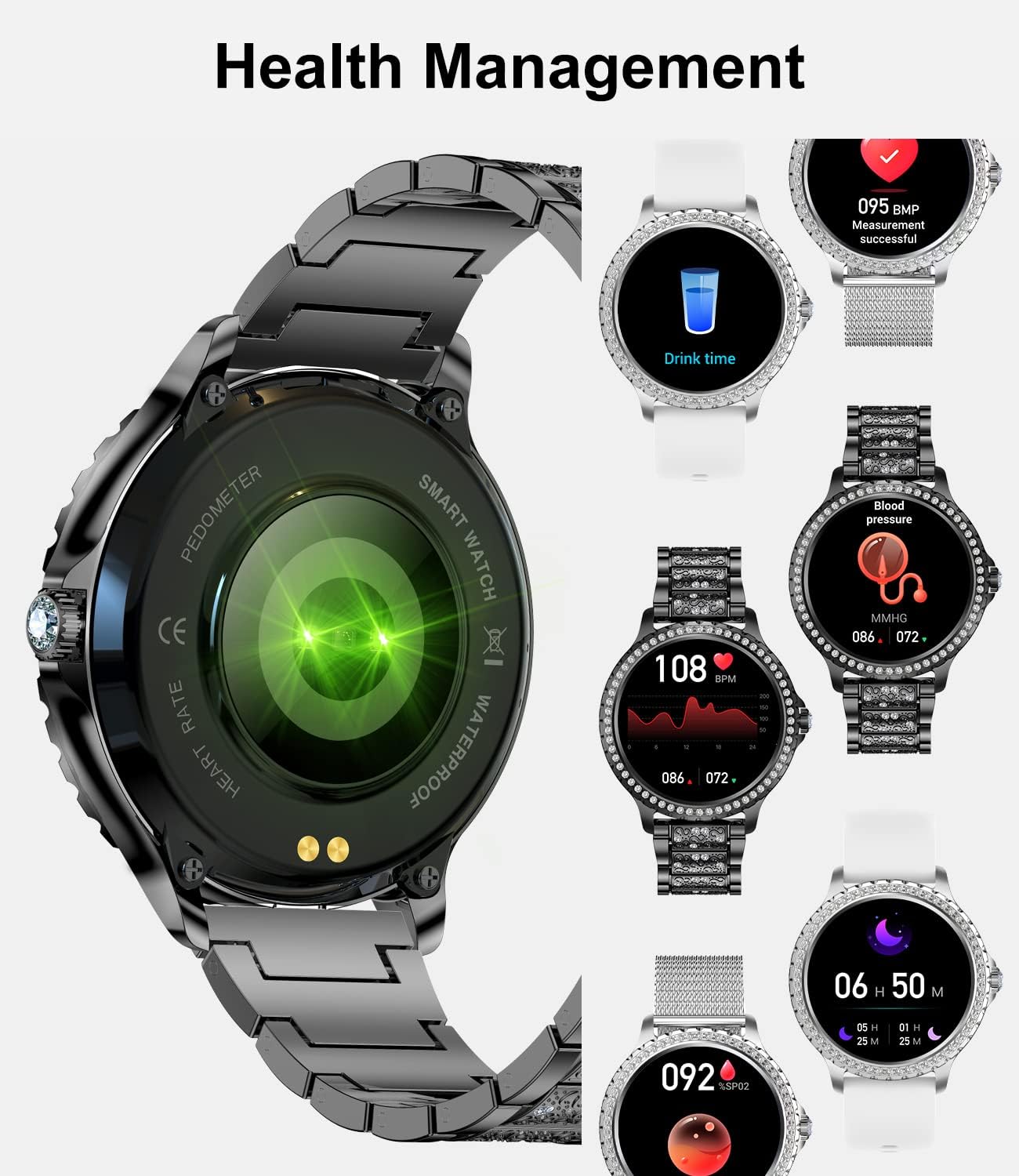 Detalle de LIGE Smartwatch Damen, Smartwatch mit Telefonfunktion 1.32'' Zoll Voll Touchscreen Fitnessuhr Damen mit SpO2 Herzfrequenz Schlafmonitor, IP67 Wasserdicht Schrittzähler Uhr Damen für Android iOS
LIGE Smartwatch Damen, Smartwatch mit Telefonfu…
