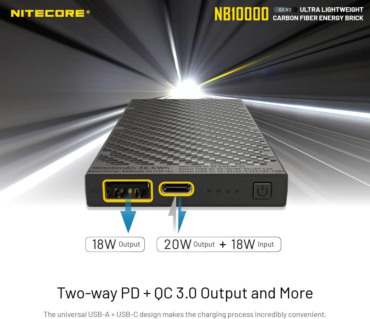 Thumbnail 1 de Nitecore NB10000 GEN II batterie 10000 mAh
