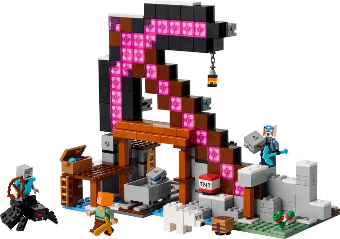 Thumbnail 3 de LEGO Minecraft Die Spitzhackenmine 21277 – Minenschacht mit Schienen und Action-Elementen