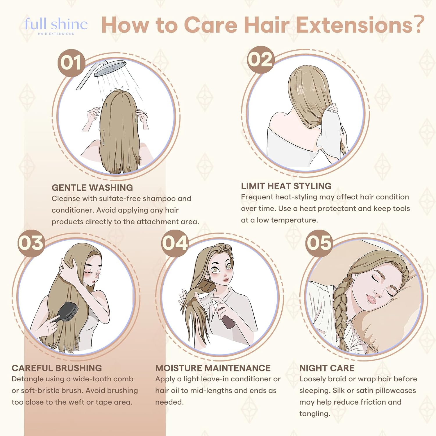 Detalle 1 de Full Shine Tape in Hair Extensions 18-inch