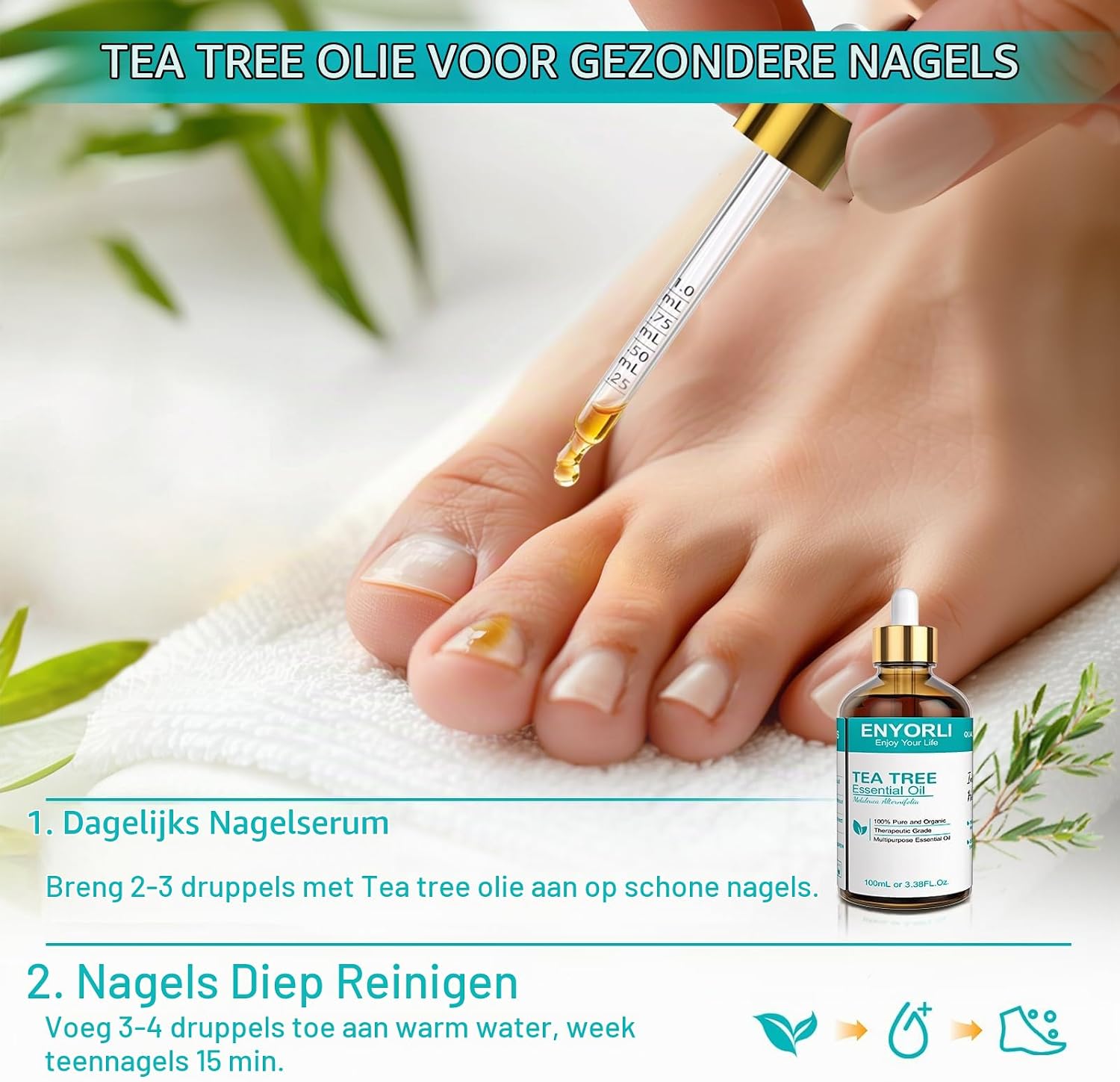 Thumbnail 5 de ENYORLI USJY14 tea tree olie 100 ml, puur en stoomgedestilleerd