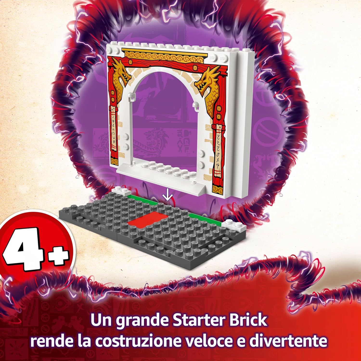 Detalle de LEGO NINJAGO Spinjitzu Temple 4 anni 71831
