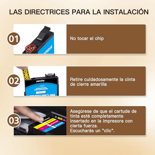 Thumbnail 6 de Sqwekd Cartucho Compatible para Epson 604XL | Juego 4 negros + 2 cian, 2 magenta, 2 amarillo