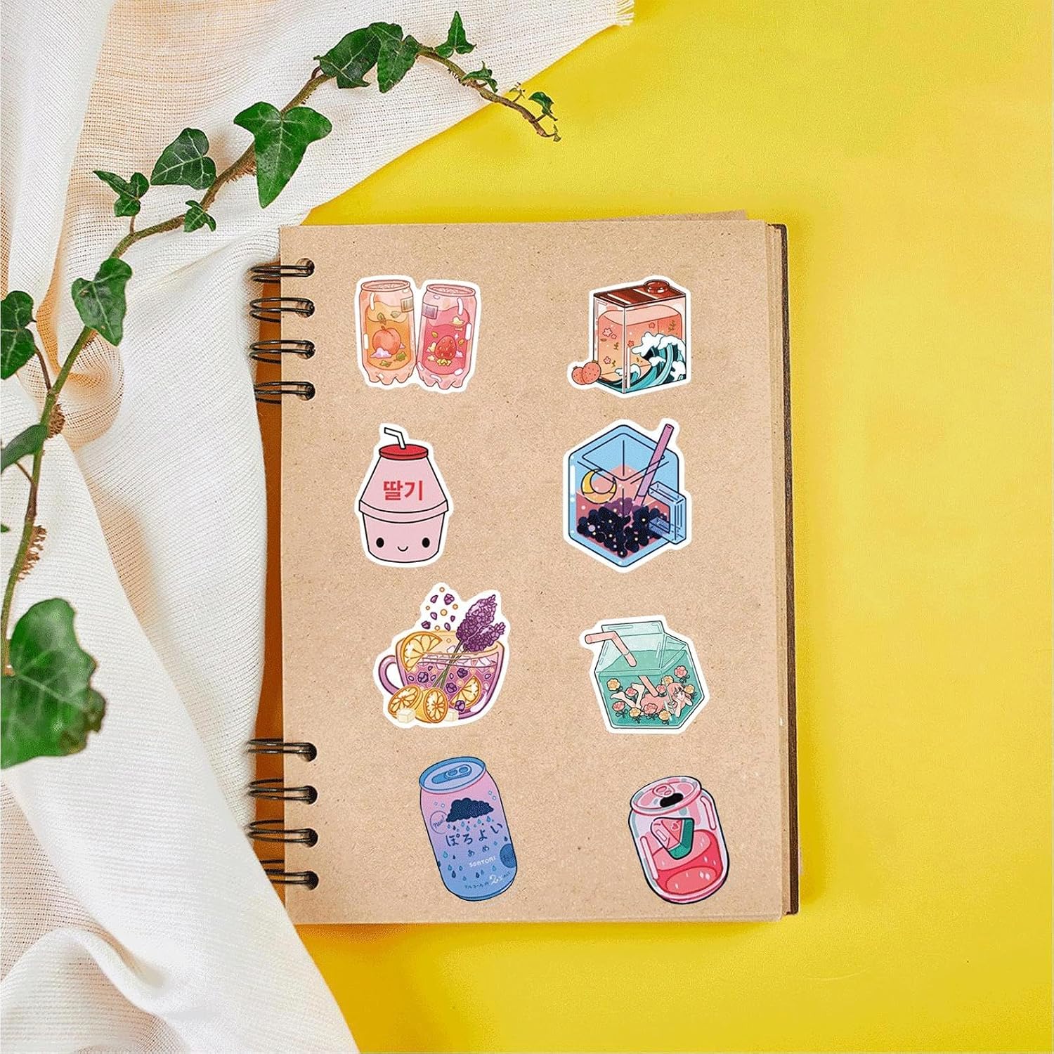Detalle de Tufeifrank 100-Piece Cartoon Vinyl Stickers for Bottles, Laptops and Backpacks