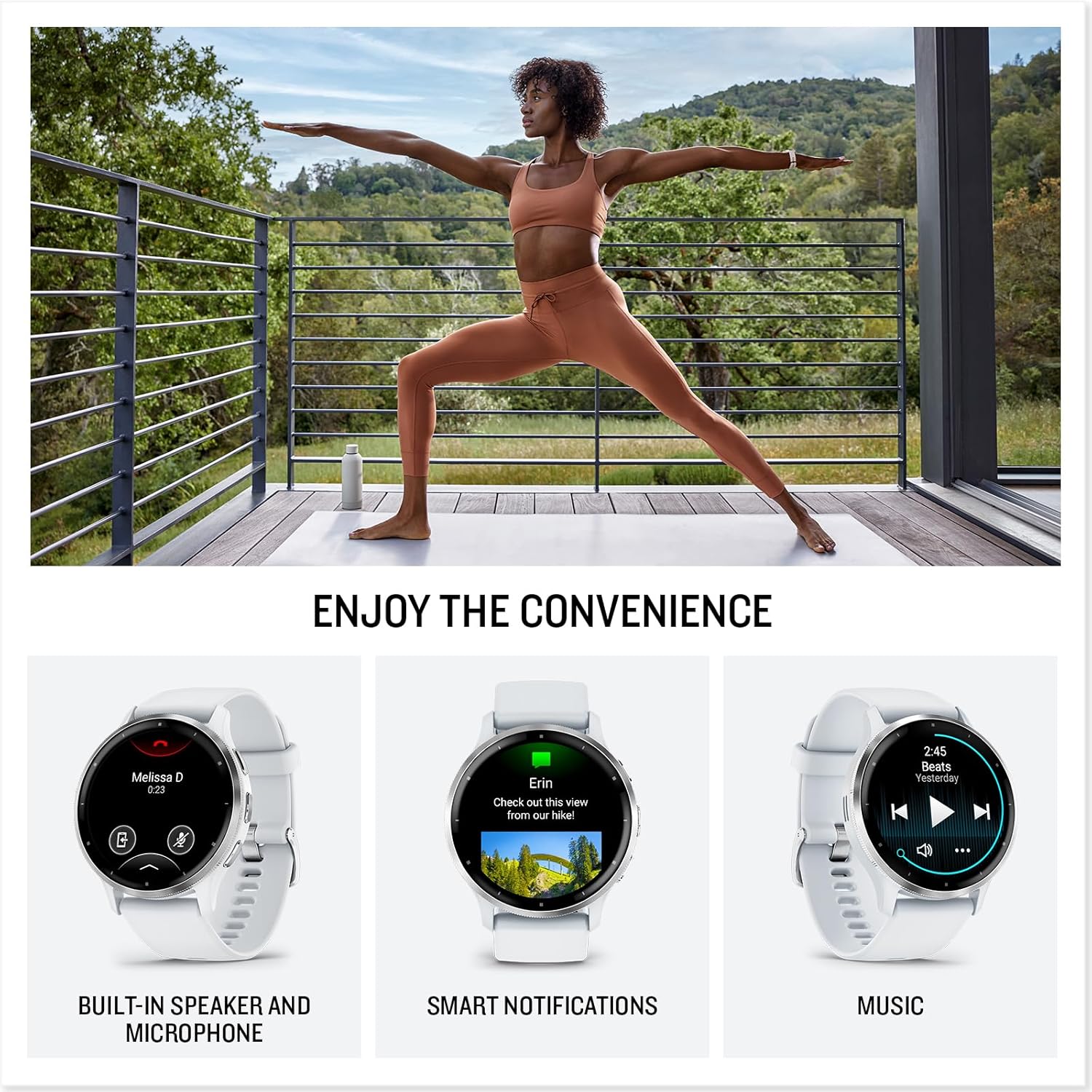 Thumbnail 3 de Garmin Venu 3S GPS Smartwatch (41 mm) in French Grey