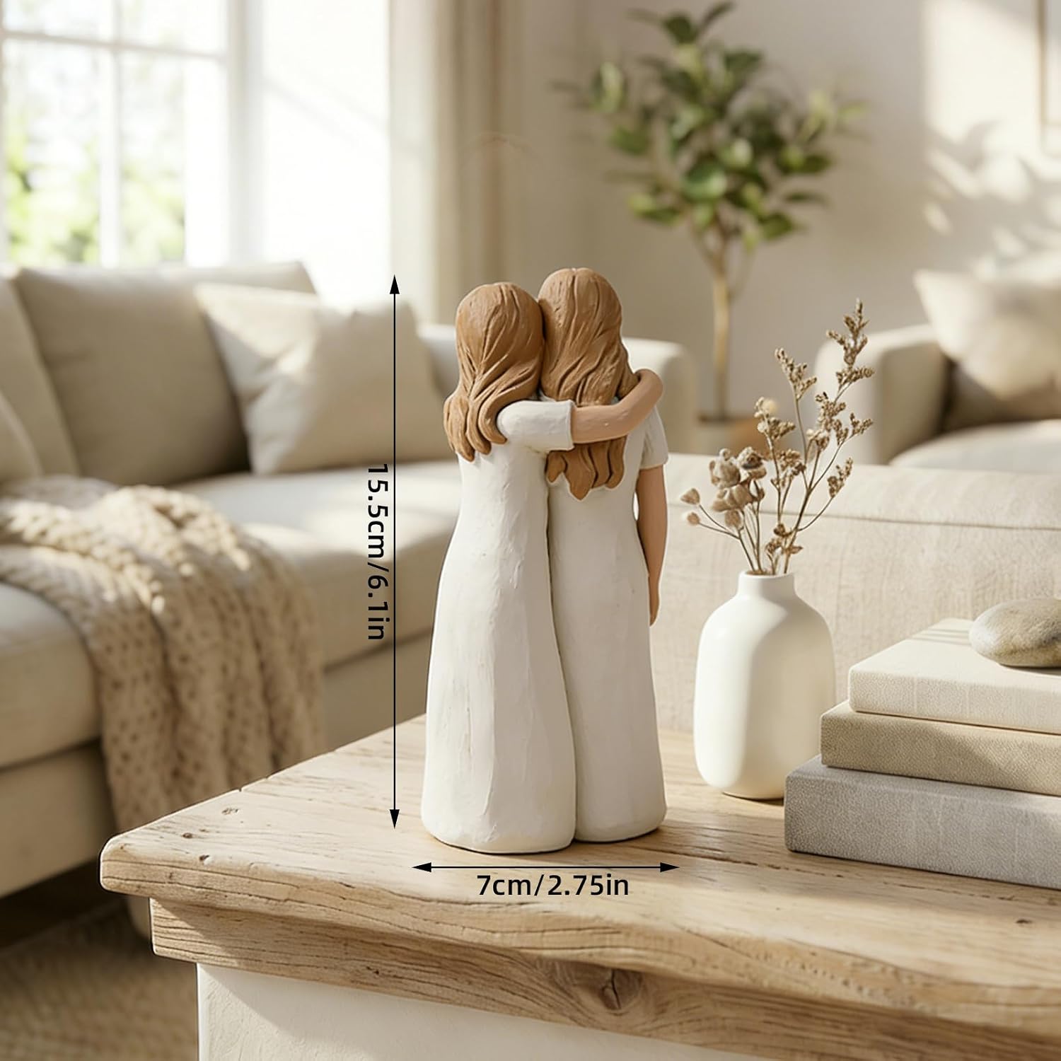 Thumbnail 3 de QBEJIME Mum and Daughter figurine gift