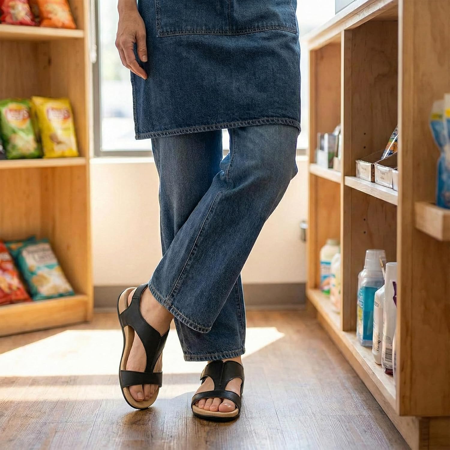 Thumbnail 2 de Athlefit Orthopedic Sandals for Women with Arch Support and Adjustable Straps