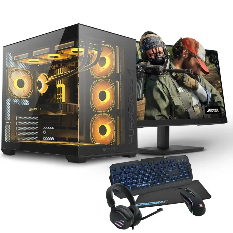 Detalle de PC Racing Top Gaming AMD Ryzen 5 7600X 32 GB/1 TB SSD + RTX 4060 Ti y monitor 27" FullHD