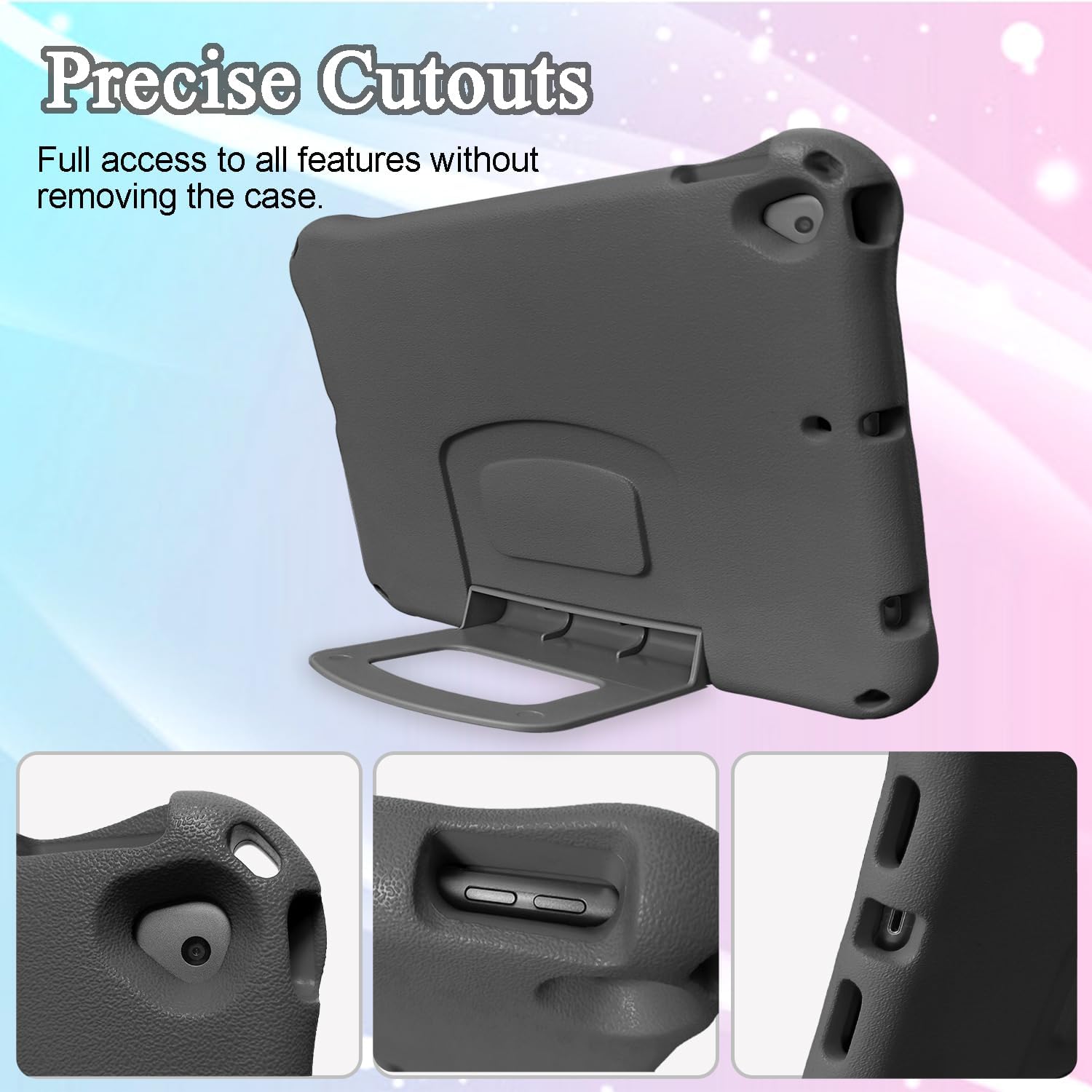 Detalle de All-New iPad 9th/8th/7th Generation Case (10.2 inch) with Lightweight Handle and Stand