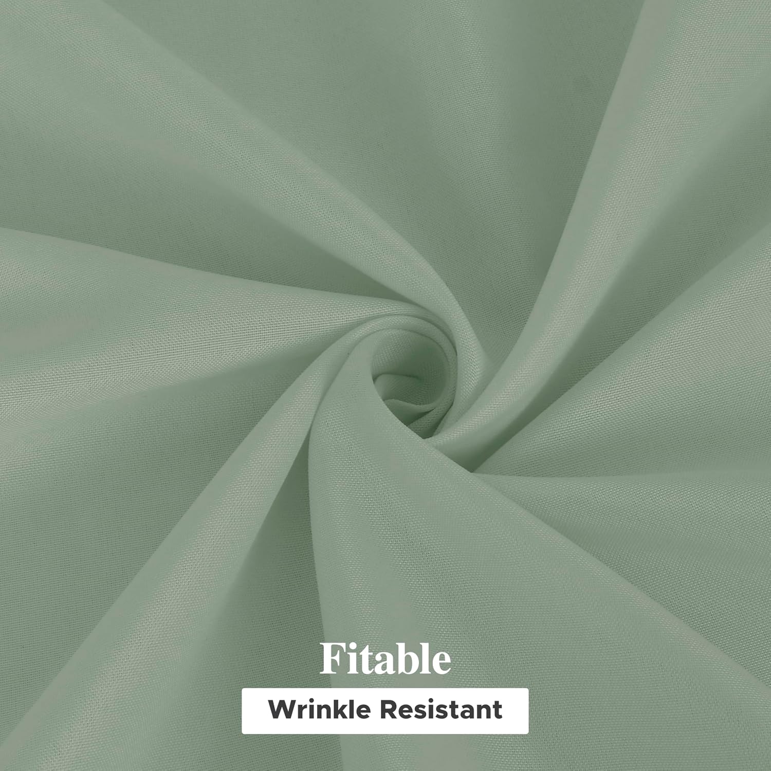 Thumbnail 3 de Fitable 6-Pack Sage Green Rectangle Tablecloths (70 x 120 Inch) — Wrinkle & Stain Resistant Polyester