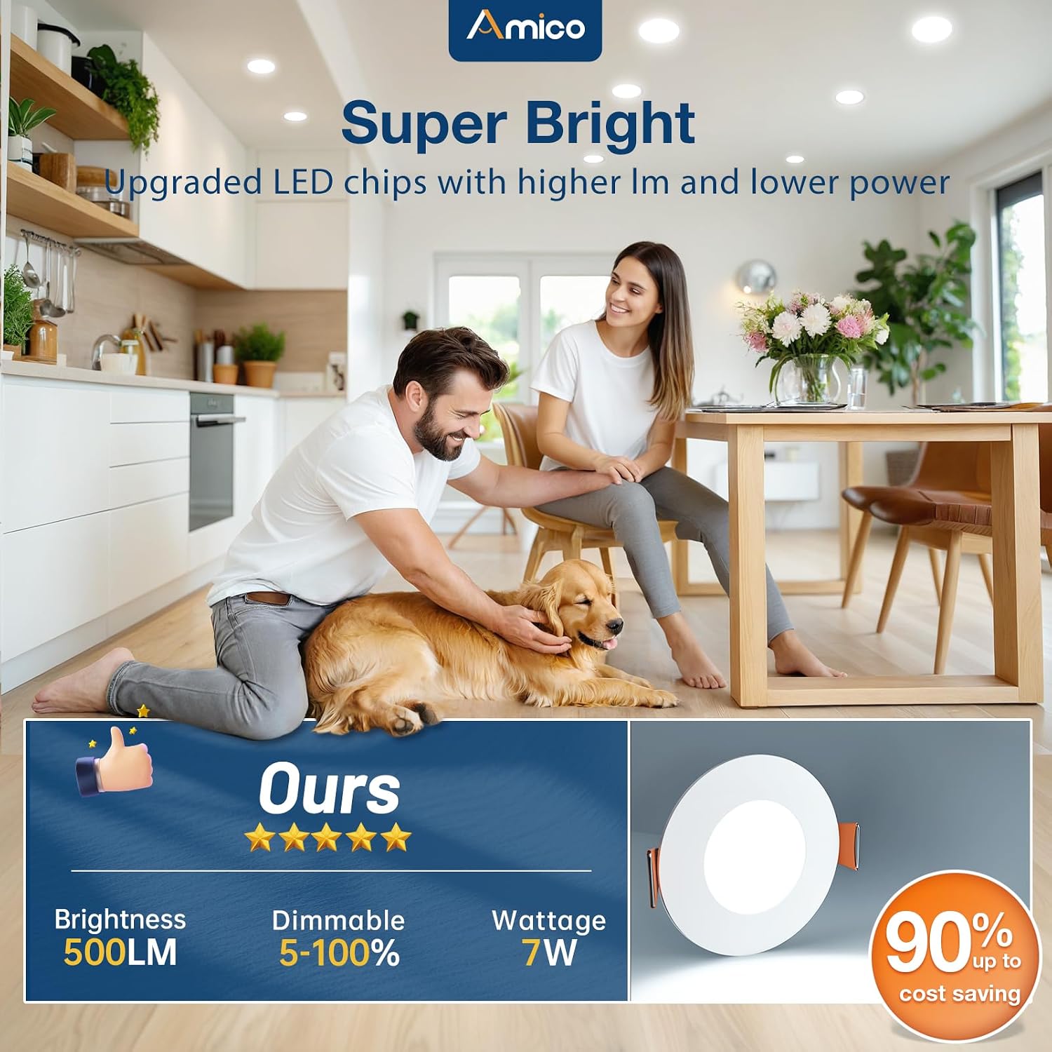 Thumbnail 2 de Amico 3-Inch LED Recessed Lights