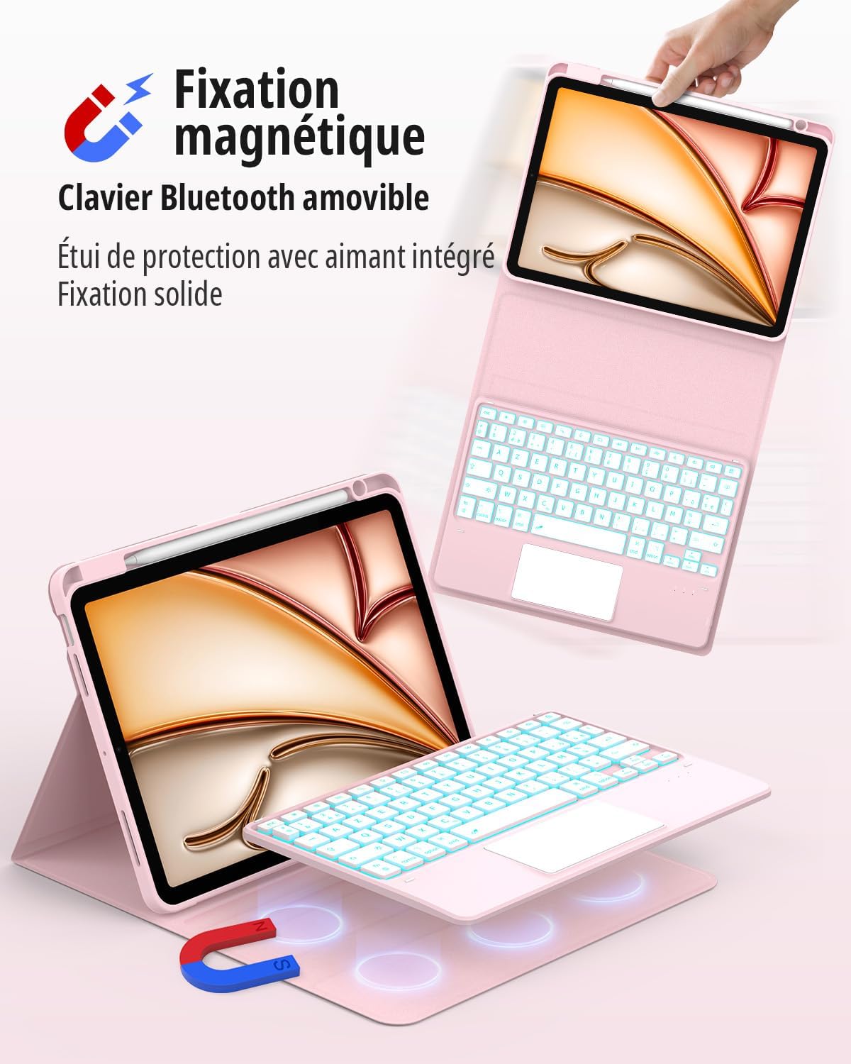 Detalle de CACOE Clavier iPad Air 11 pouces AZERTY