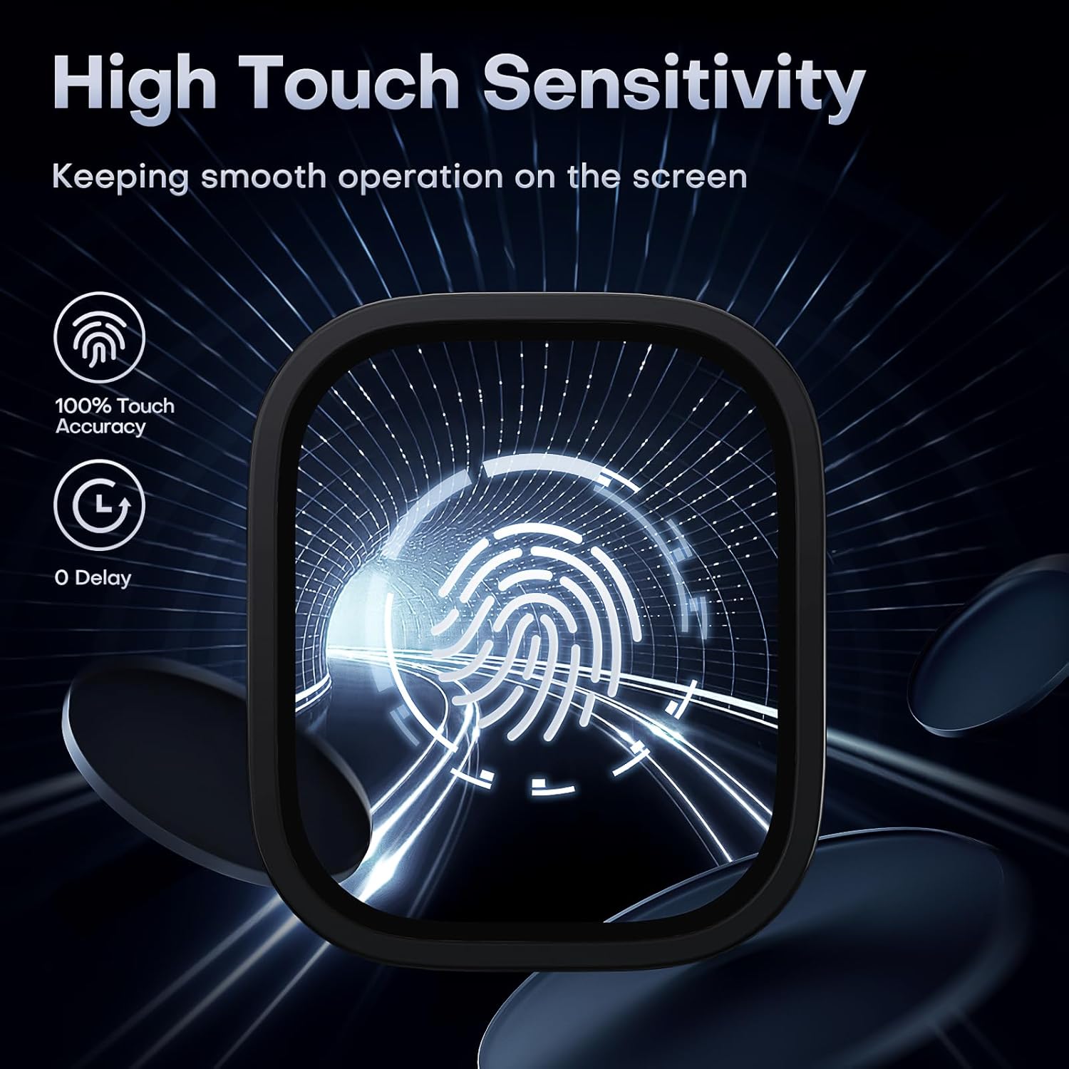 Thumbnail 3 de LϟK 2 Pack Screen Protector for Apple Watch Ultra 3 / Ultra 2 / Ultra (49mm) – 9H Tempered Glass + Titanium Alloy Frame, Black