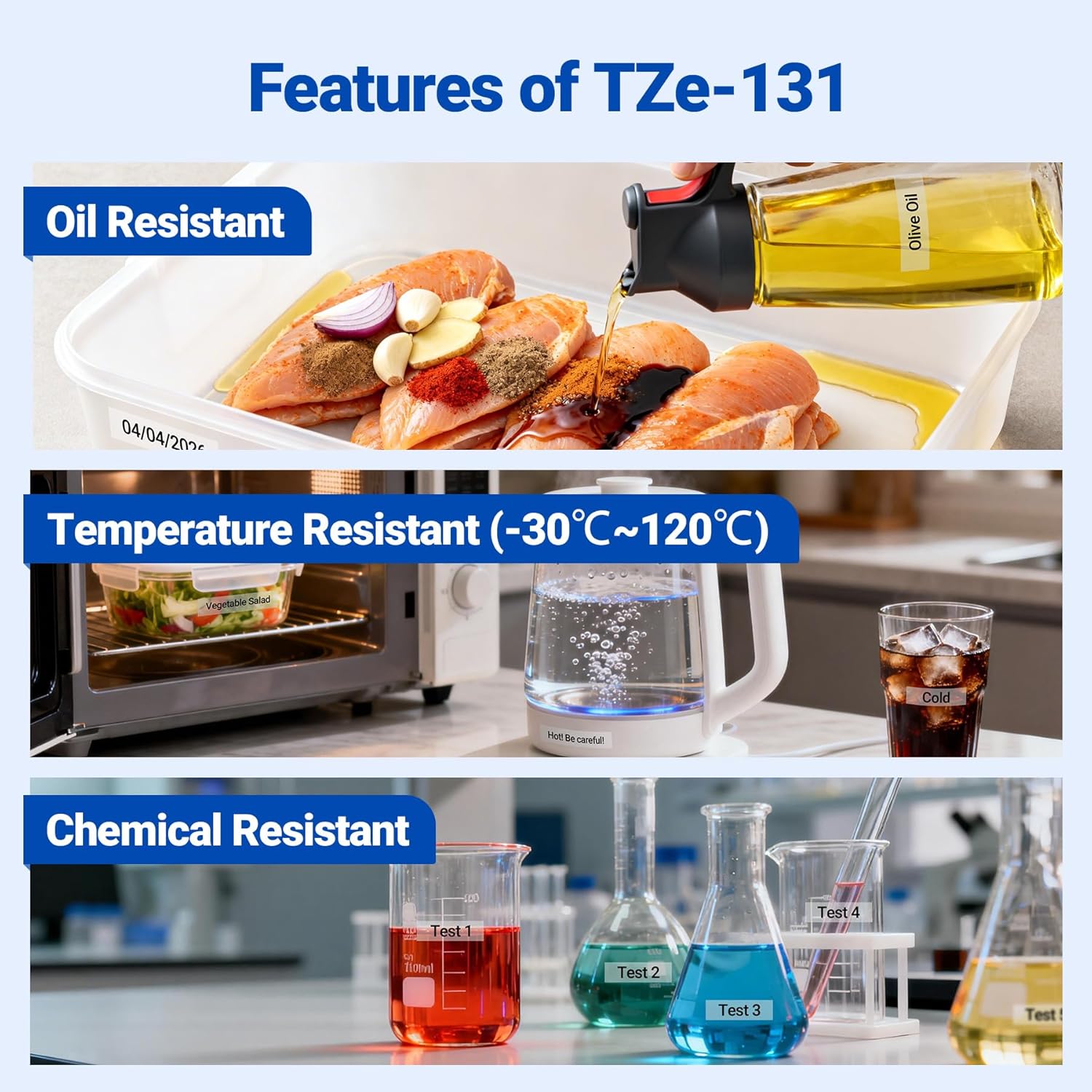 Thumbnail 5 de Markurlife 6er-Set Ersatzband TZe-131, 12 mm x 8 m, klar für Brother P-Touch