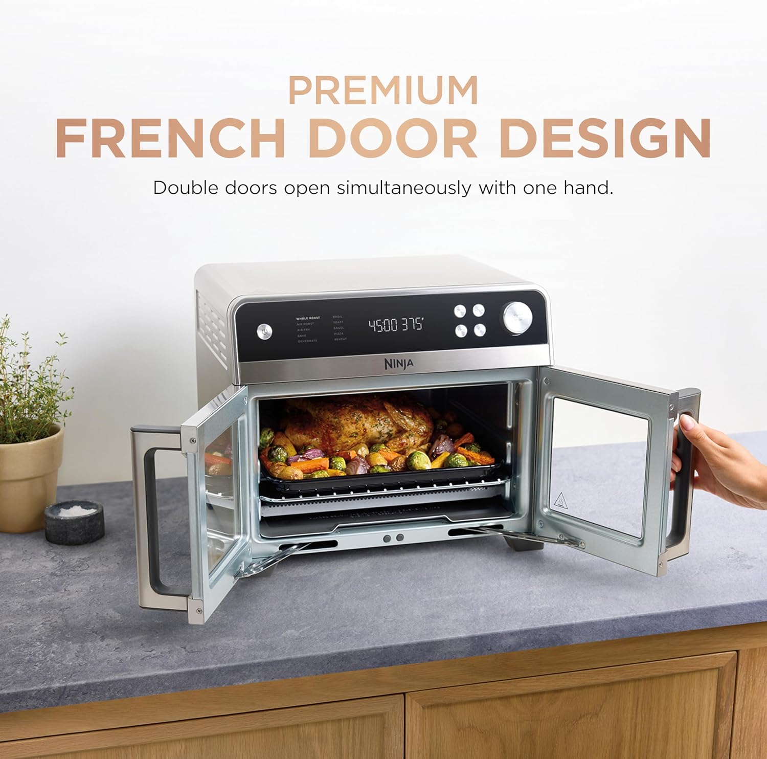 Thumbnail 2 de Ninja FO101 French Door Premier Air Fryer 5-qt