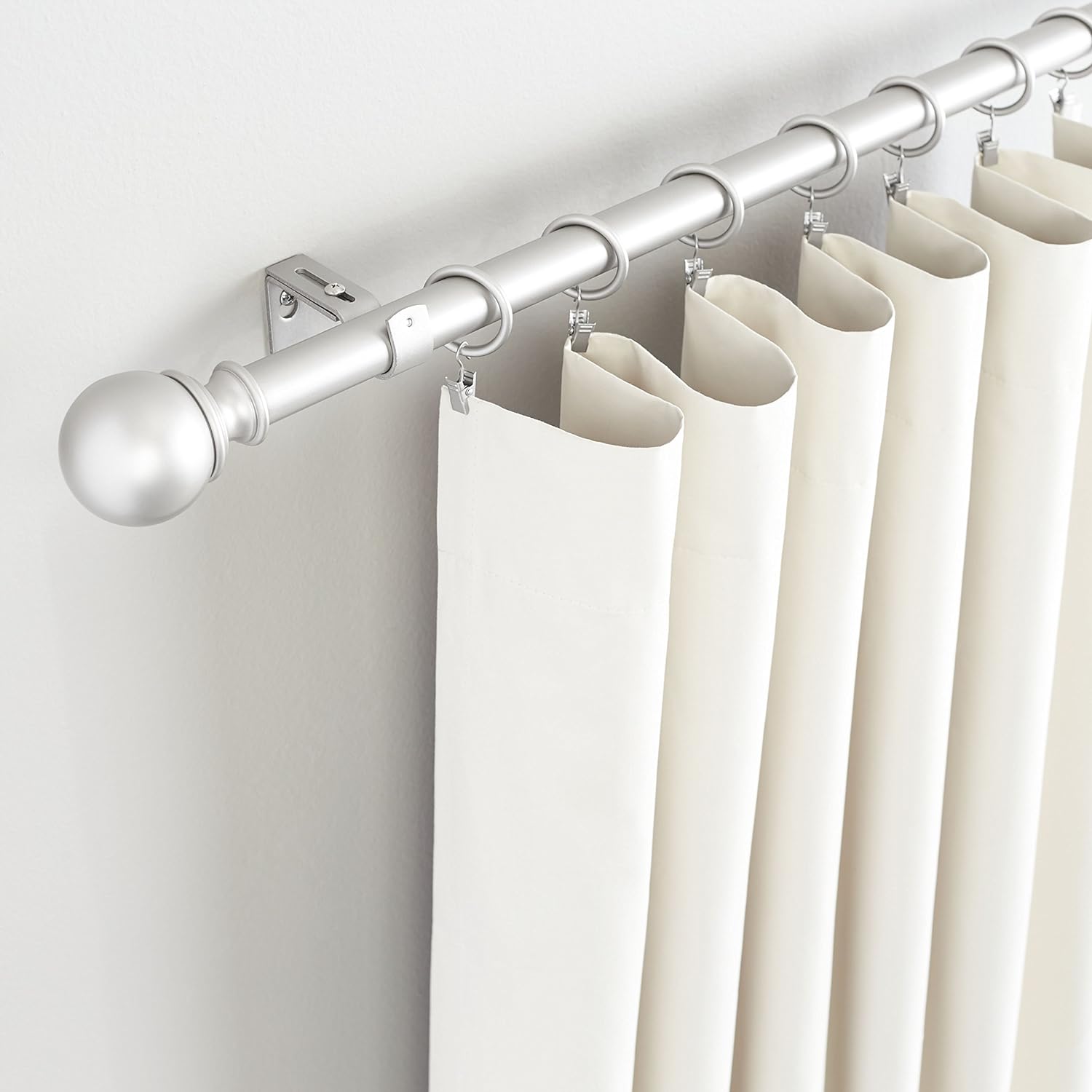 Thumbnail 7 de Amazon Basics Soportes Ajustables de Pared, Níquel, Pack de 2 🏡
