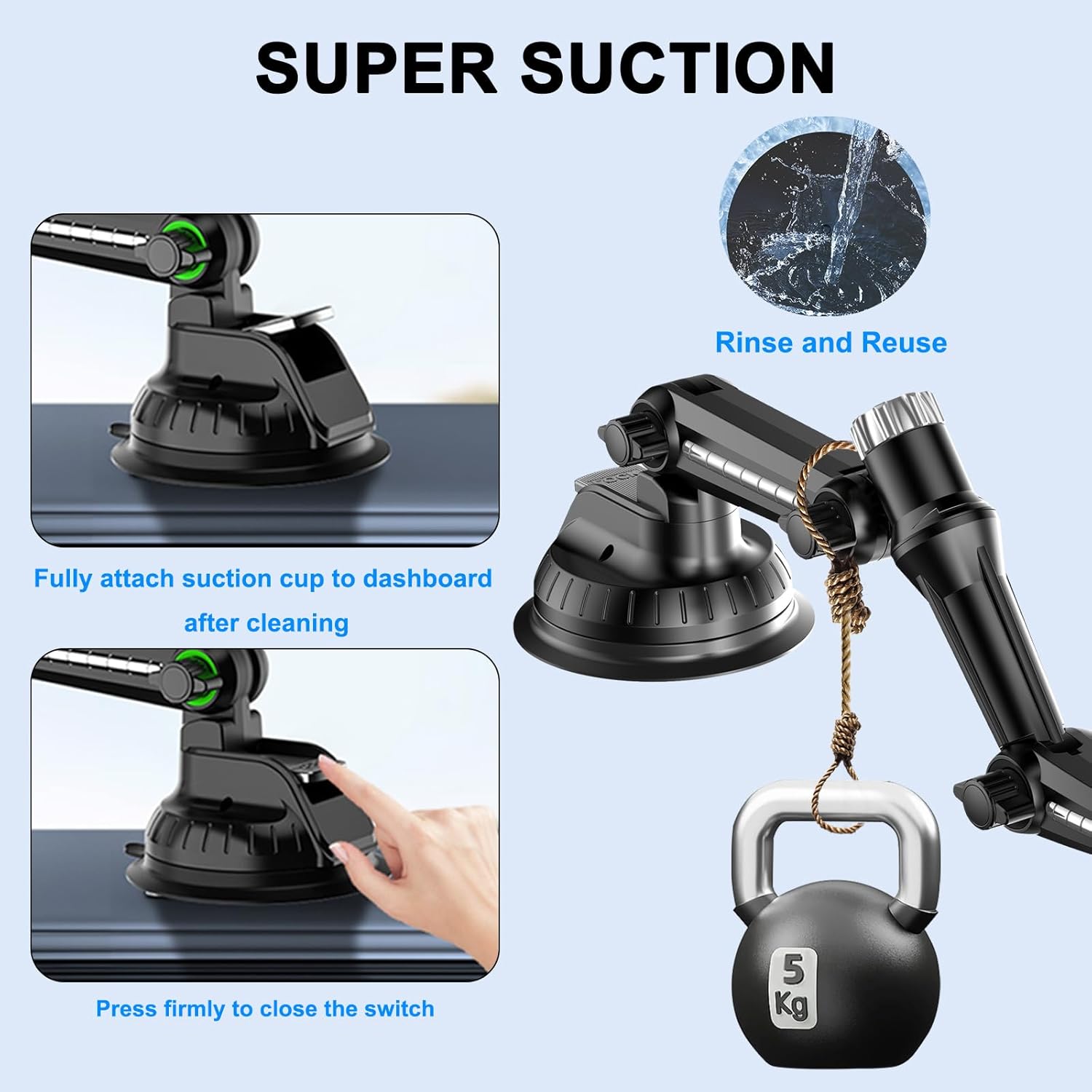 Thumbnail 5 de CMANLNYK Car Tablet Phone Holder 360°