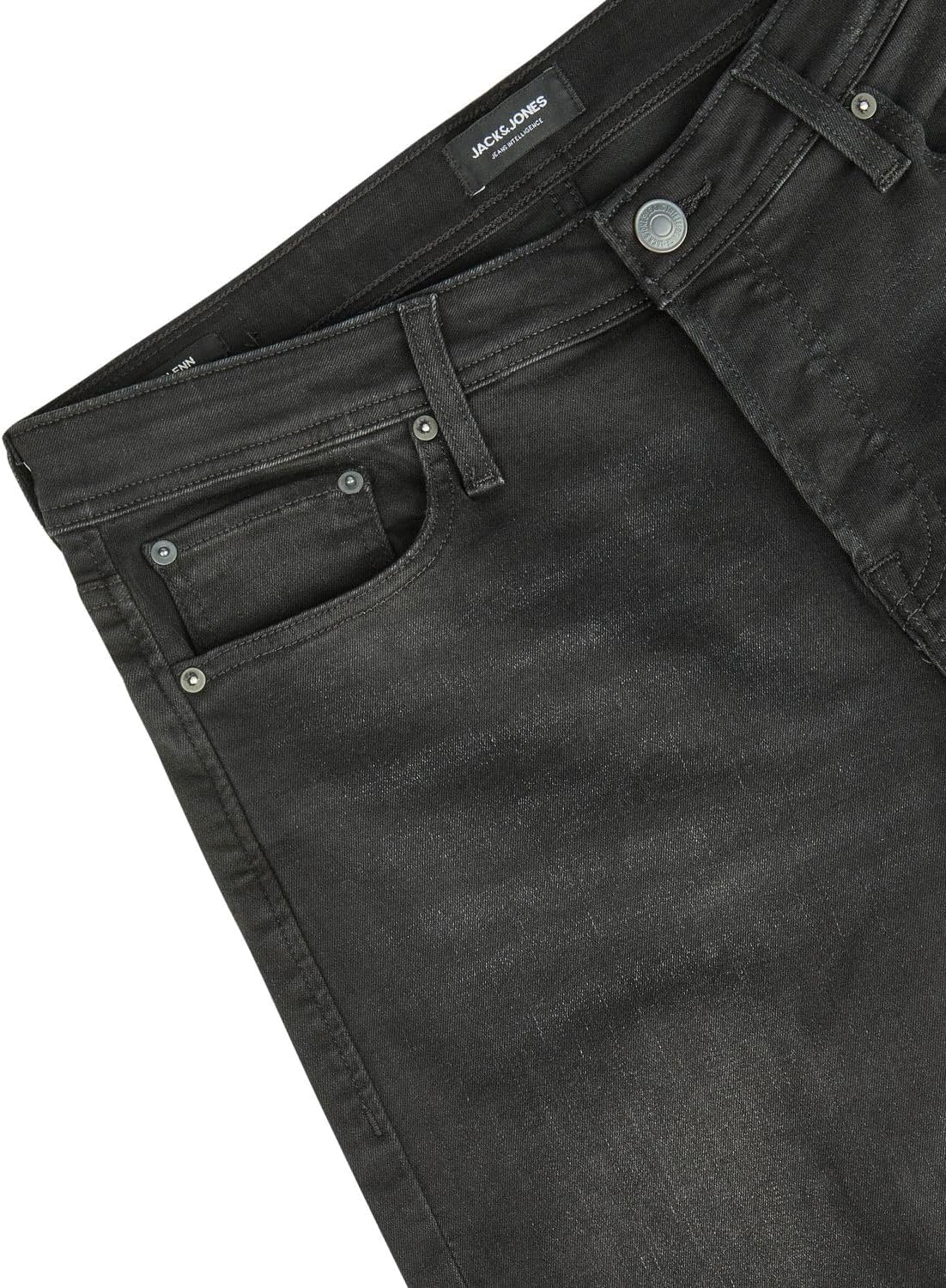 Thumbnail 2 de JACK & JONES Herren-Jeans Slim Fit Stretch JJIGLENN (Denim, Blau/Schwarz)