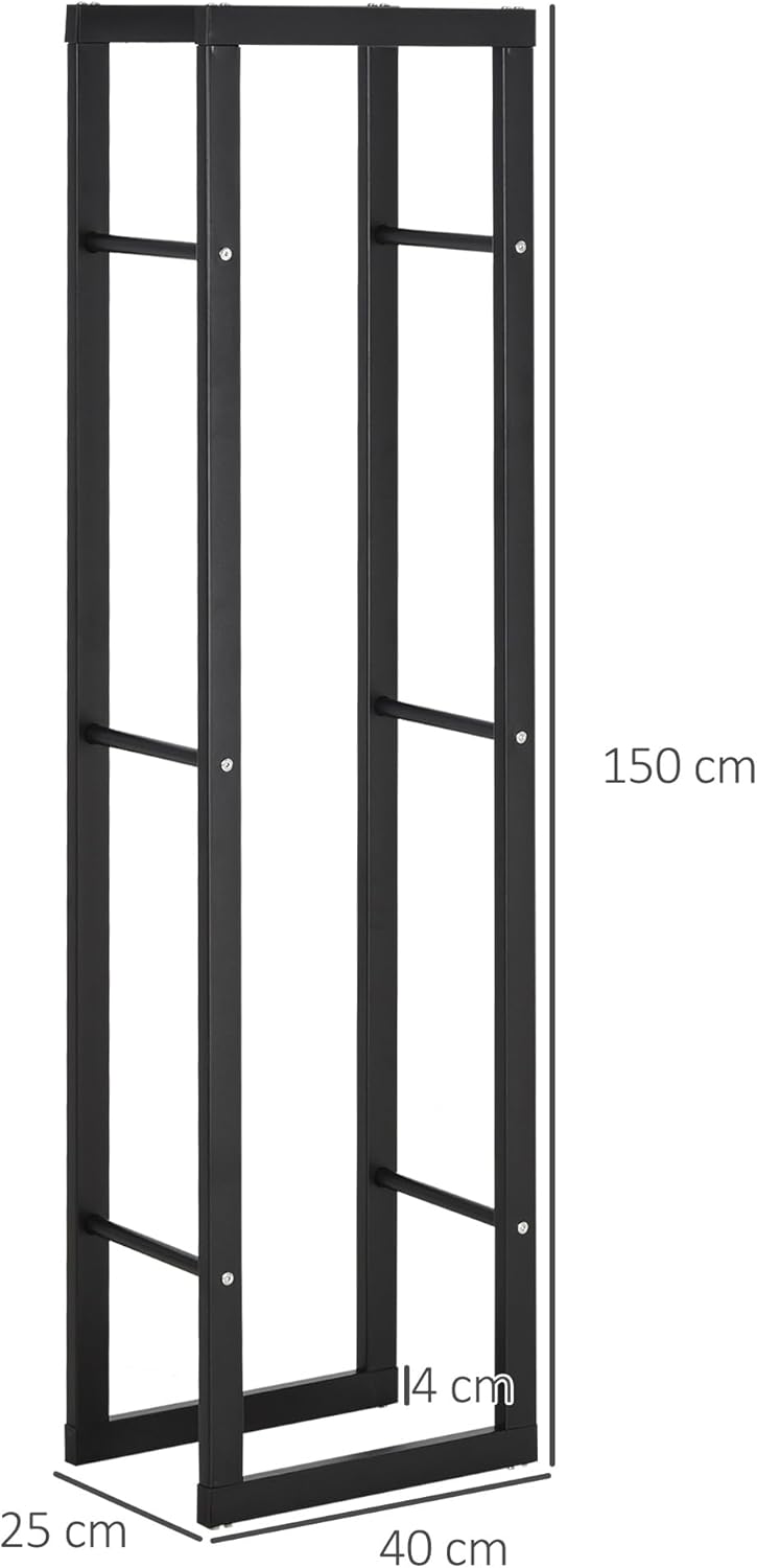 Thumbnail 6 de HOMCOM Soporte para leña 100 kg