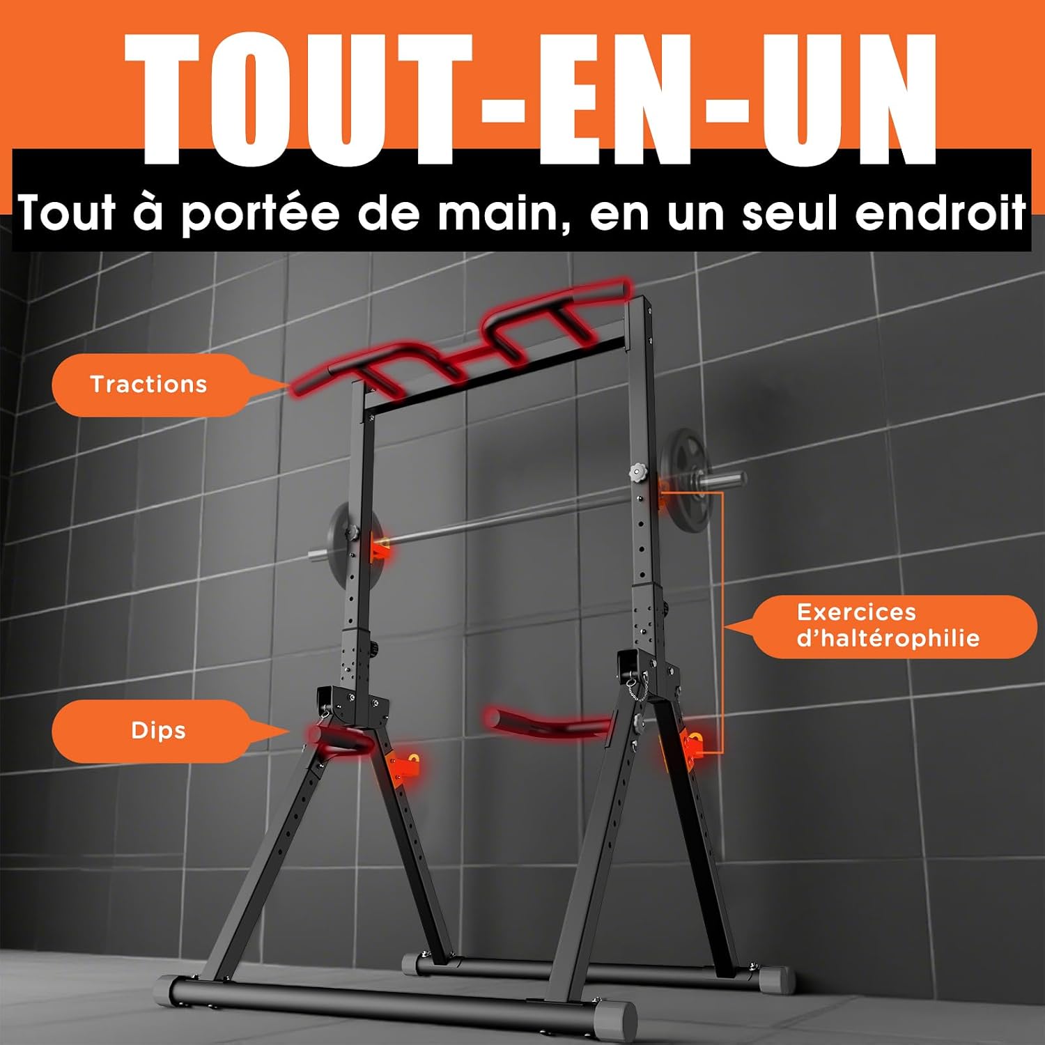 Detalle 2 de DH FitLife Power Tower 150 kg 🏋