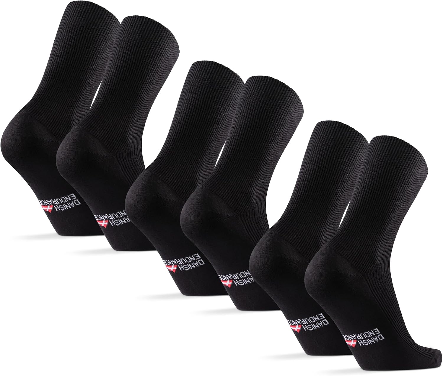 Detalle de DANISH ENDURANCE Diabetic Socks for Men (Bamboo, Non Elastic, Non Binding) – 3-Pack