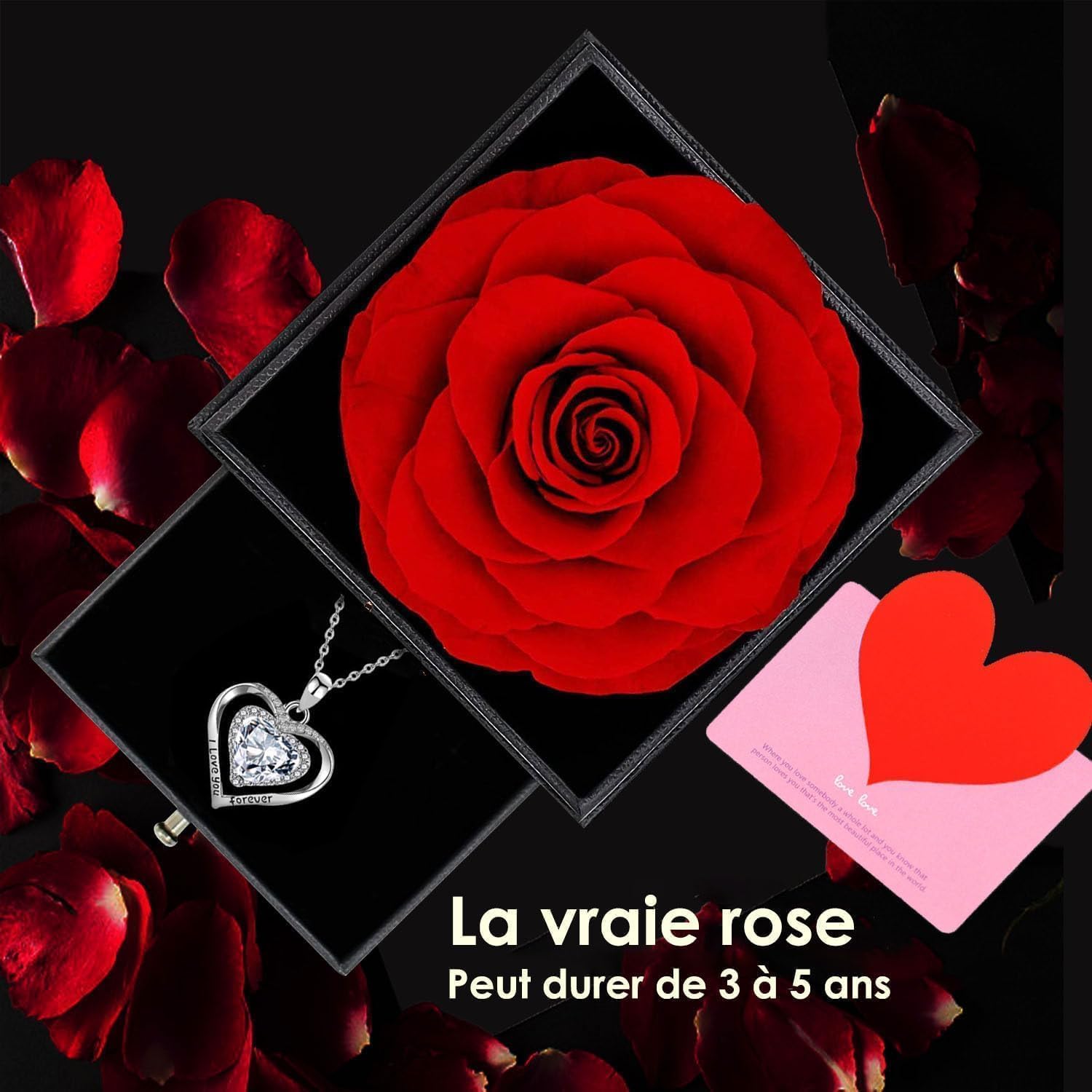 Detalle 2 de Willuck Rose eternelle Rouge 1 boĂźte đč