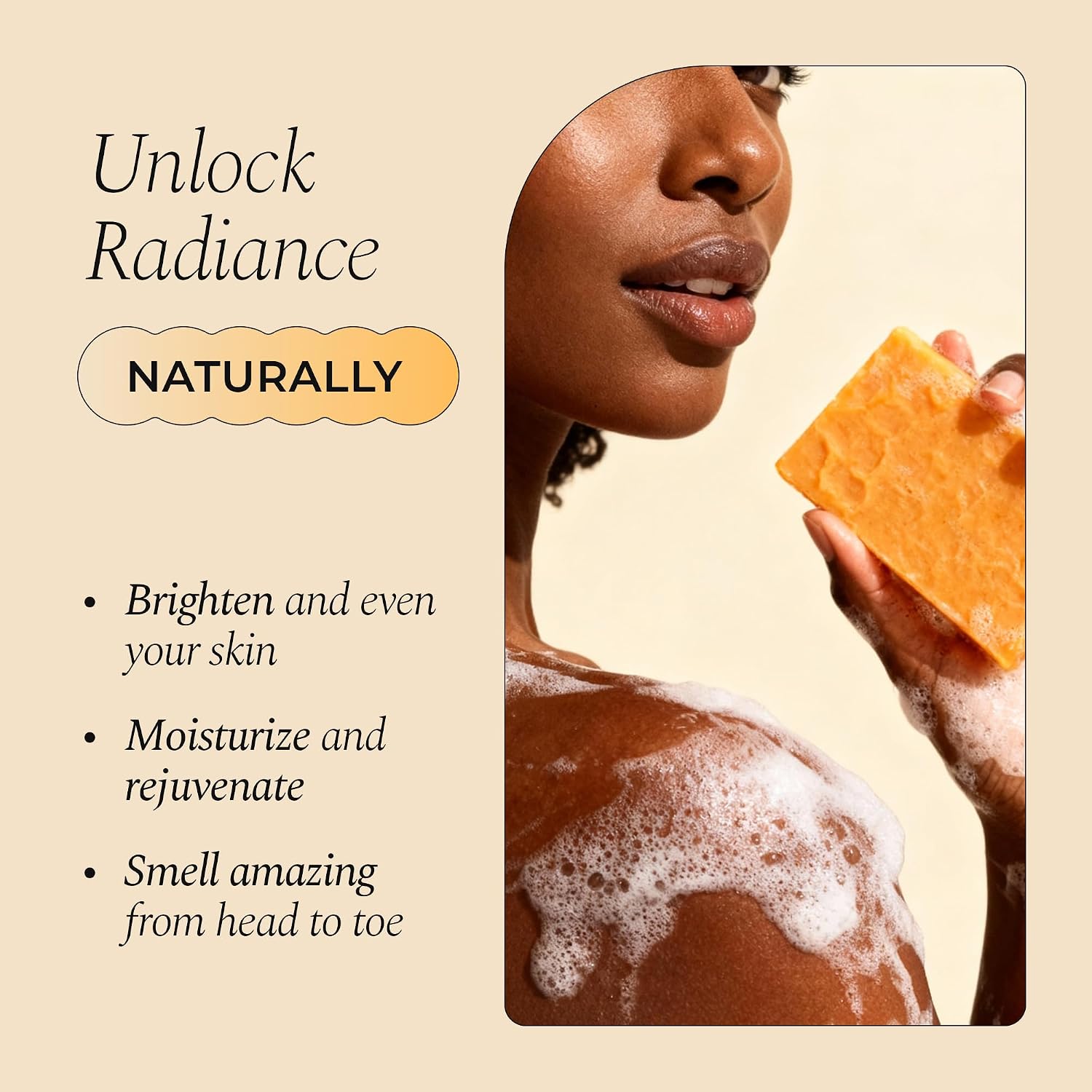 Detalle 2 de Glo Melanin Turmeric Soap for Dark Spots