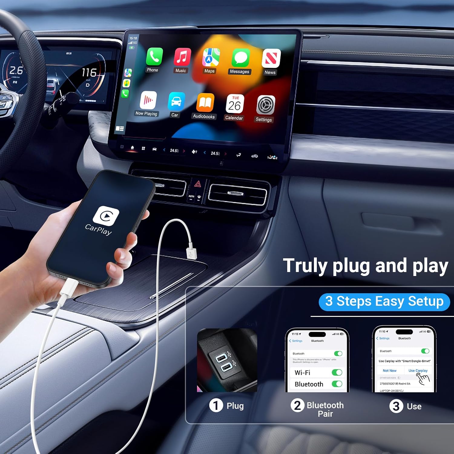 Thumbnail 6 de Essri Car CarPlay Cable 3-Pack 1.6–6 ft