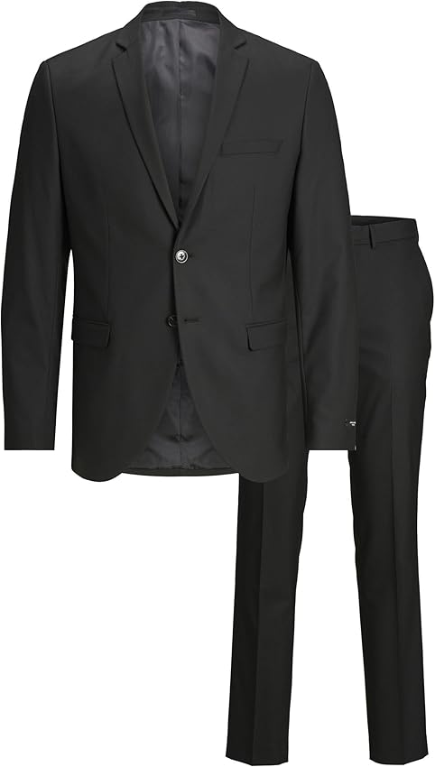 JACK & JONES Jprsolaris traje negro 48 hombre