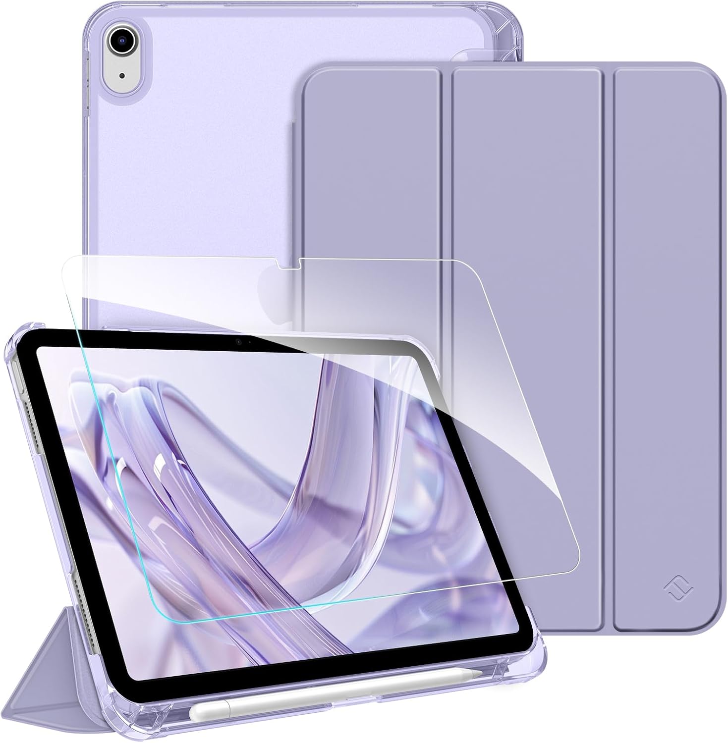 Detalle de Fintie Hülle & Schutzfolie-Set für iPad A16 11. Generation & iPad 10. Generation (10,9 Zoll) – Violet