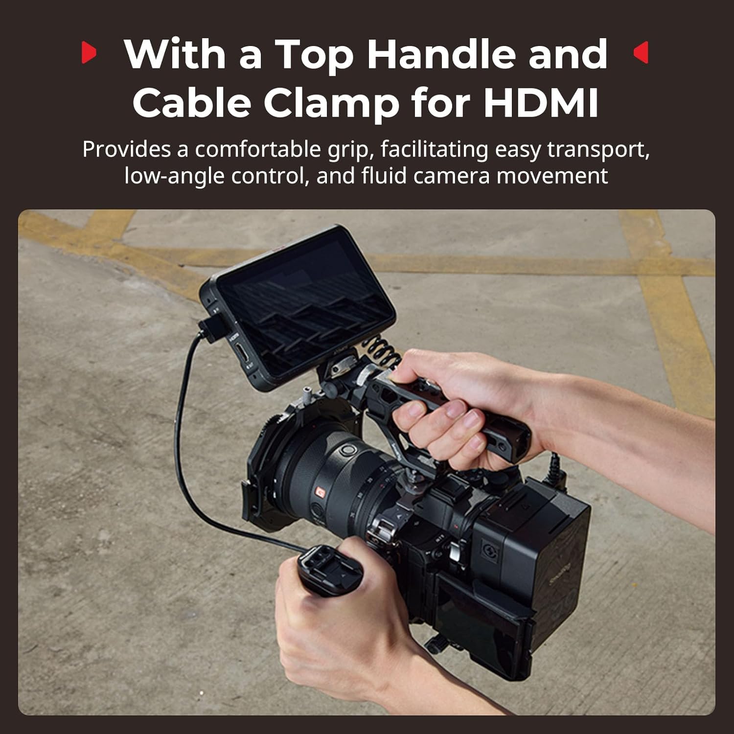 Thumbnail 3 de SMALLRIG Cage Advanced Kit für Sony Alpha 7 V / 7R V / 7 IV – inkl. Obergriff, Seitengriff und HDMI-Kabelklemme