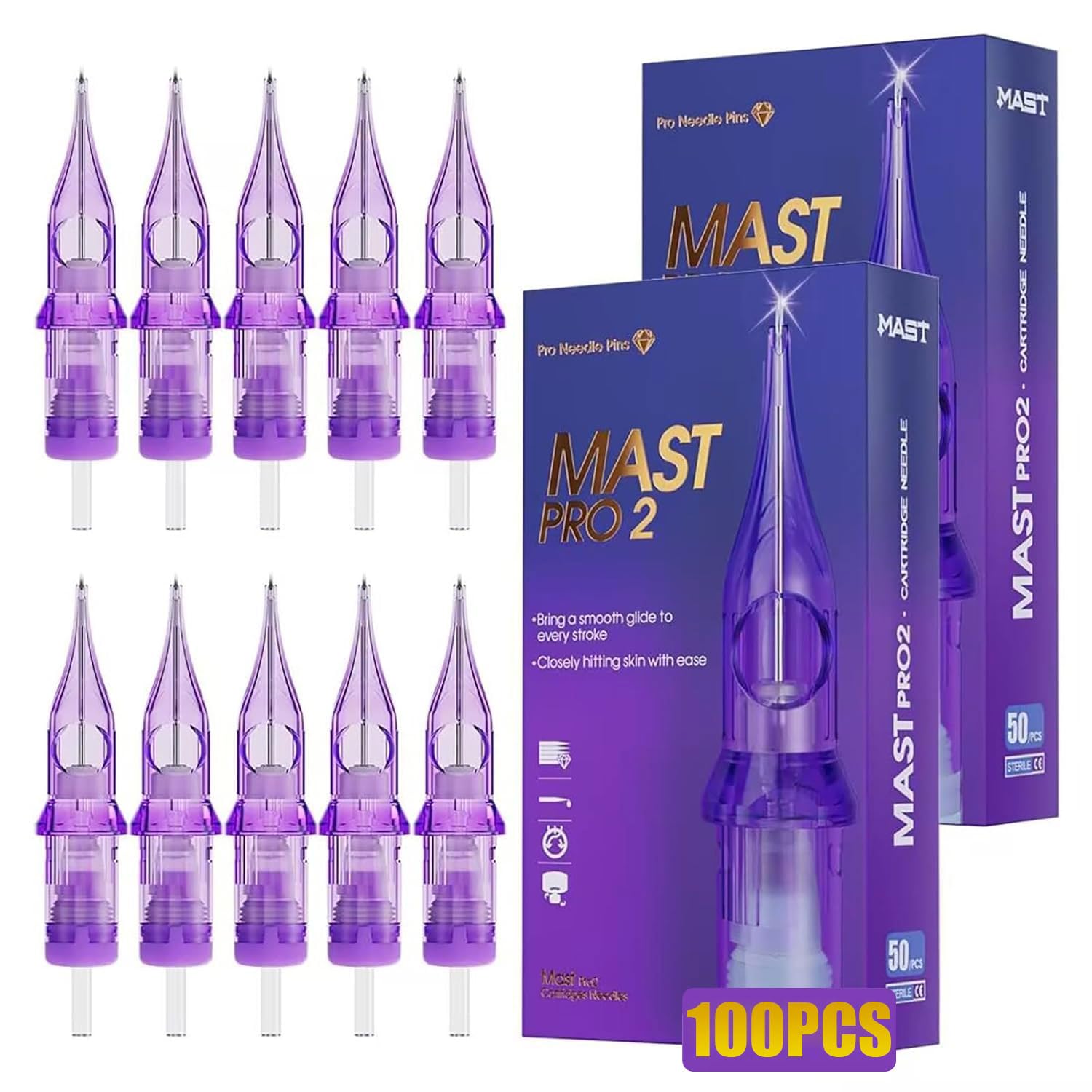 Imagen de Mast Pro2 Tattoo Cartridges Nadeln Set 100 Stück en OfertitasTOP