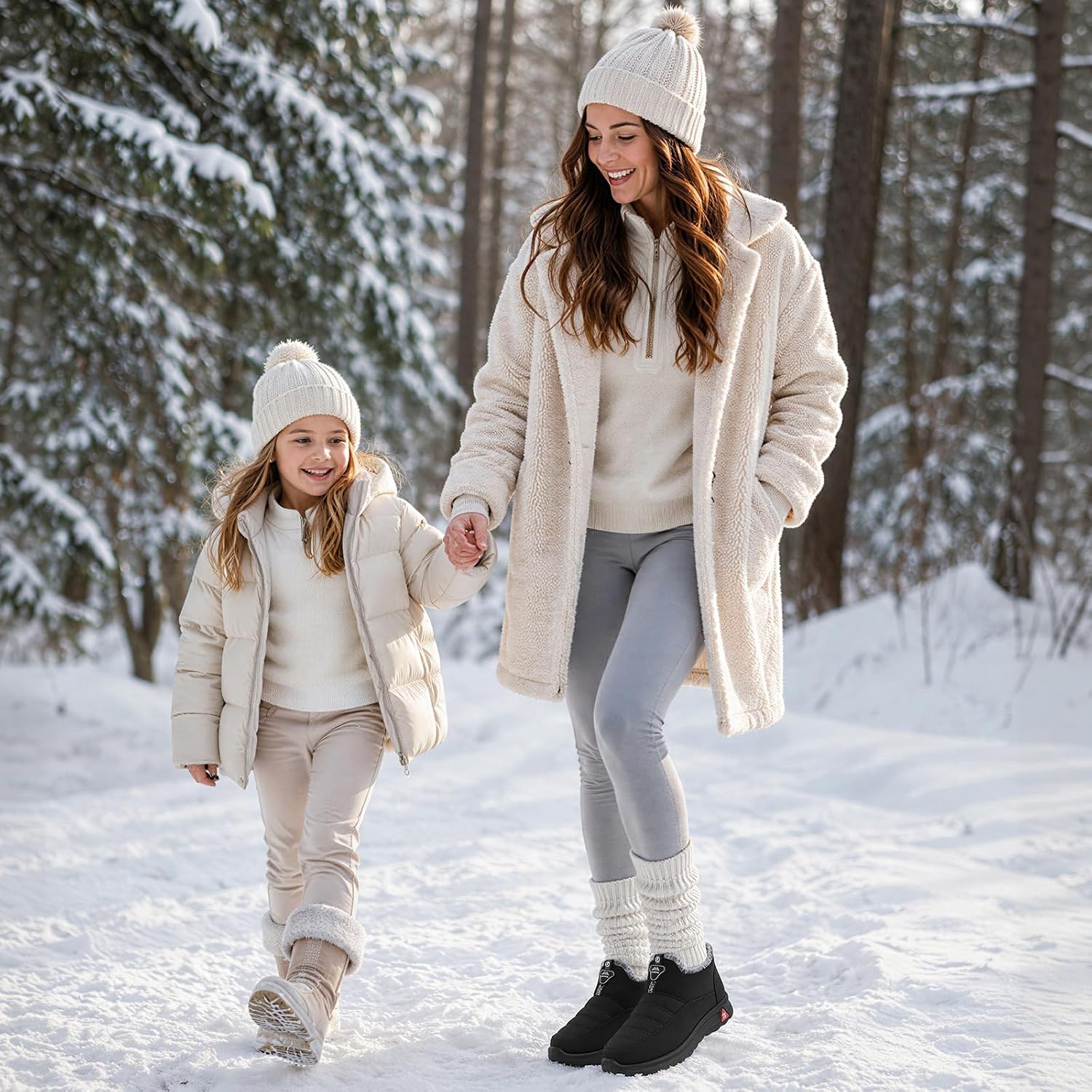 Detalle 2 de SHIBEVER Women's Winter Boots, Sizes 5-12