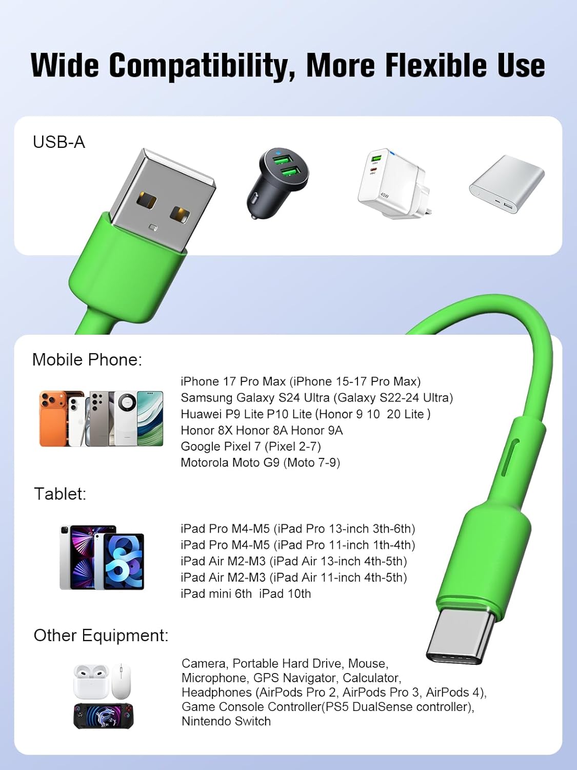 Thumbnail 6 de Bestwist USB to USB C Cable 0.95M (4 Pack): Reliable USB-A to USB-C Charging & Data