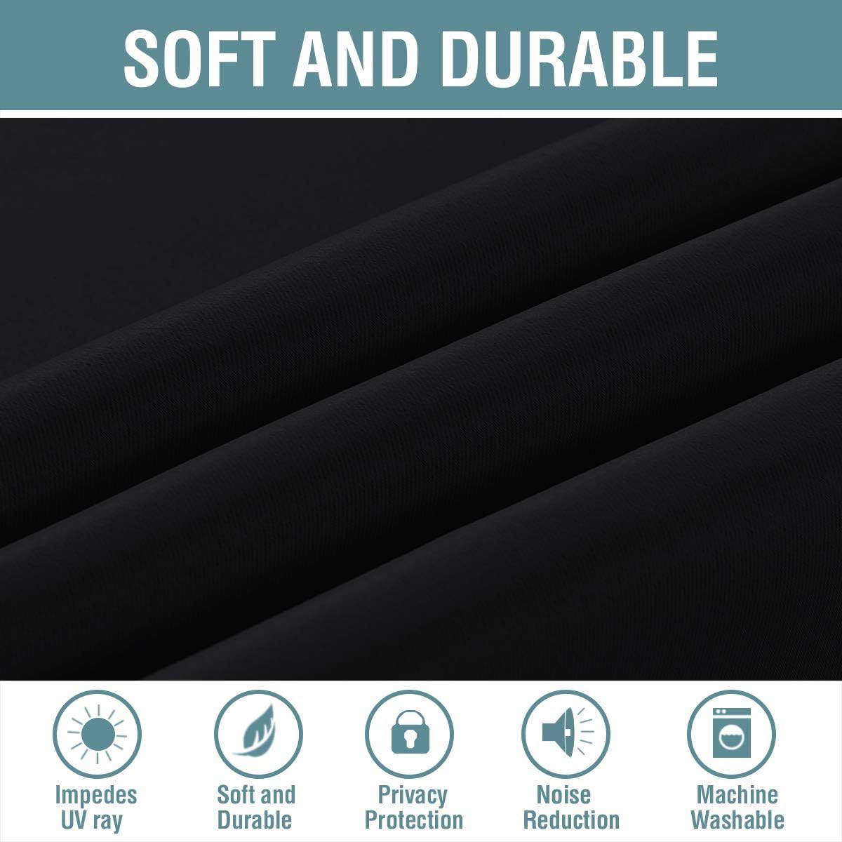Thumbnail 3 de H.VERSAILTEX 96-inch Blackout Curtain for Bedroom ๐