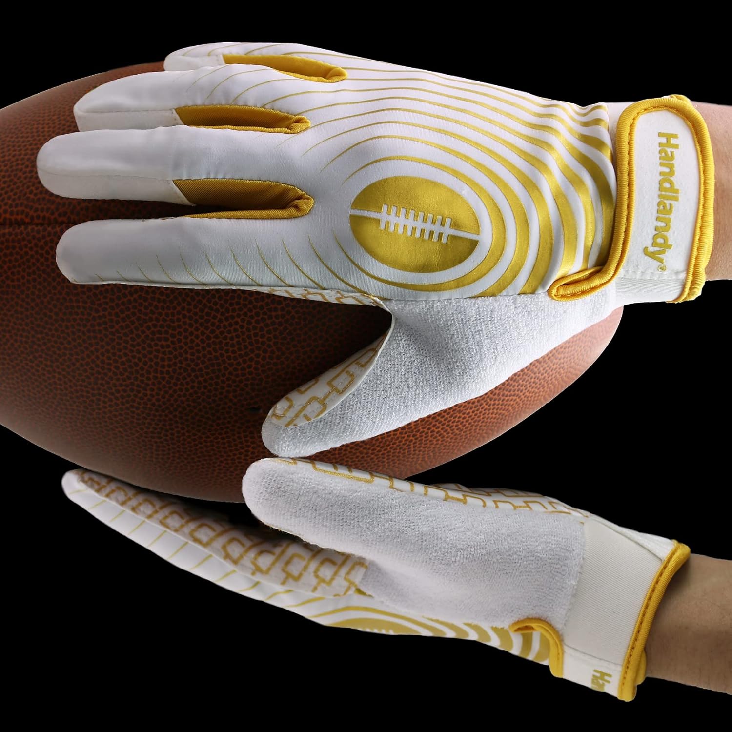 Thumbnail 4 de HANDLANDY Youth Football Gloves for Kids Sticky Receiver Grip
