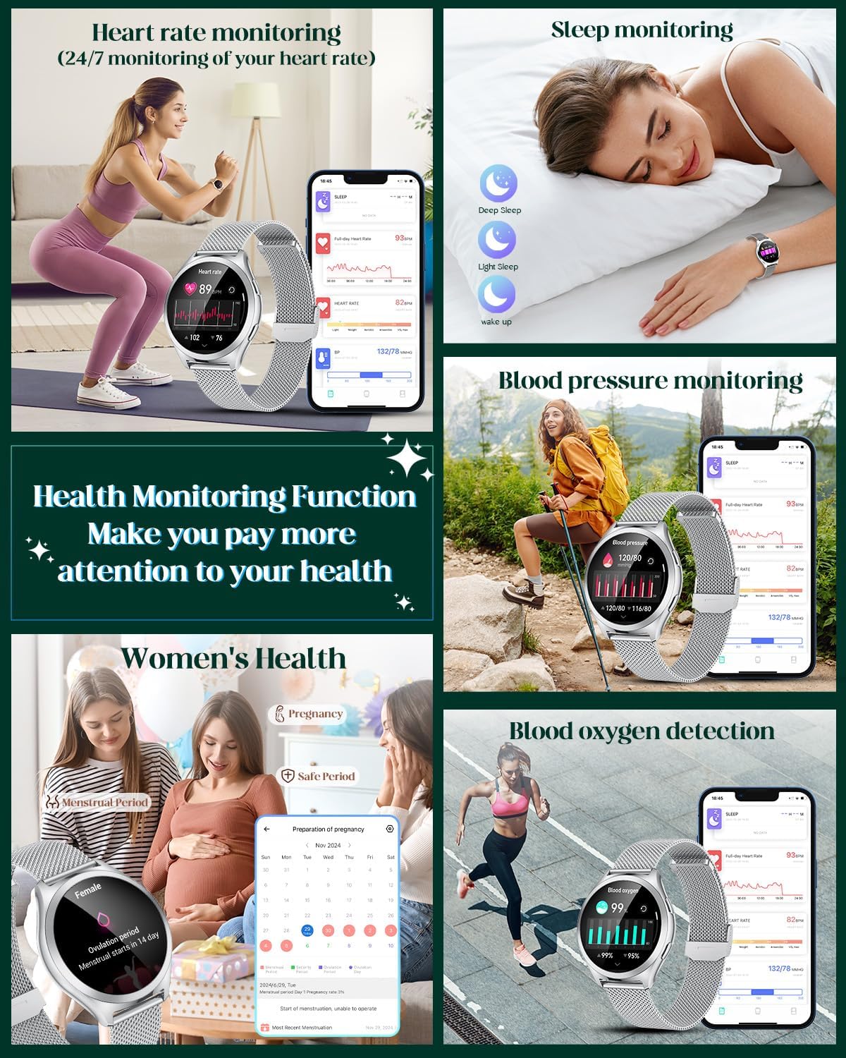 Thumbnail 3 de Smart Watch Women Smartwatch Sport
