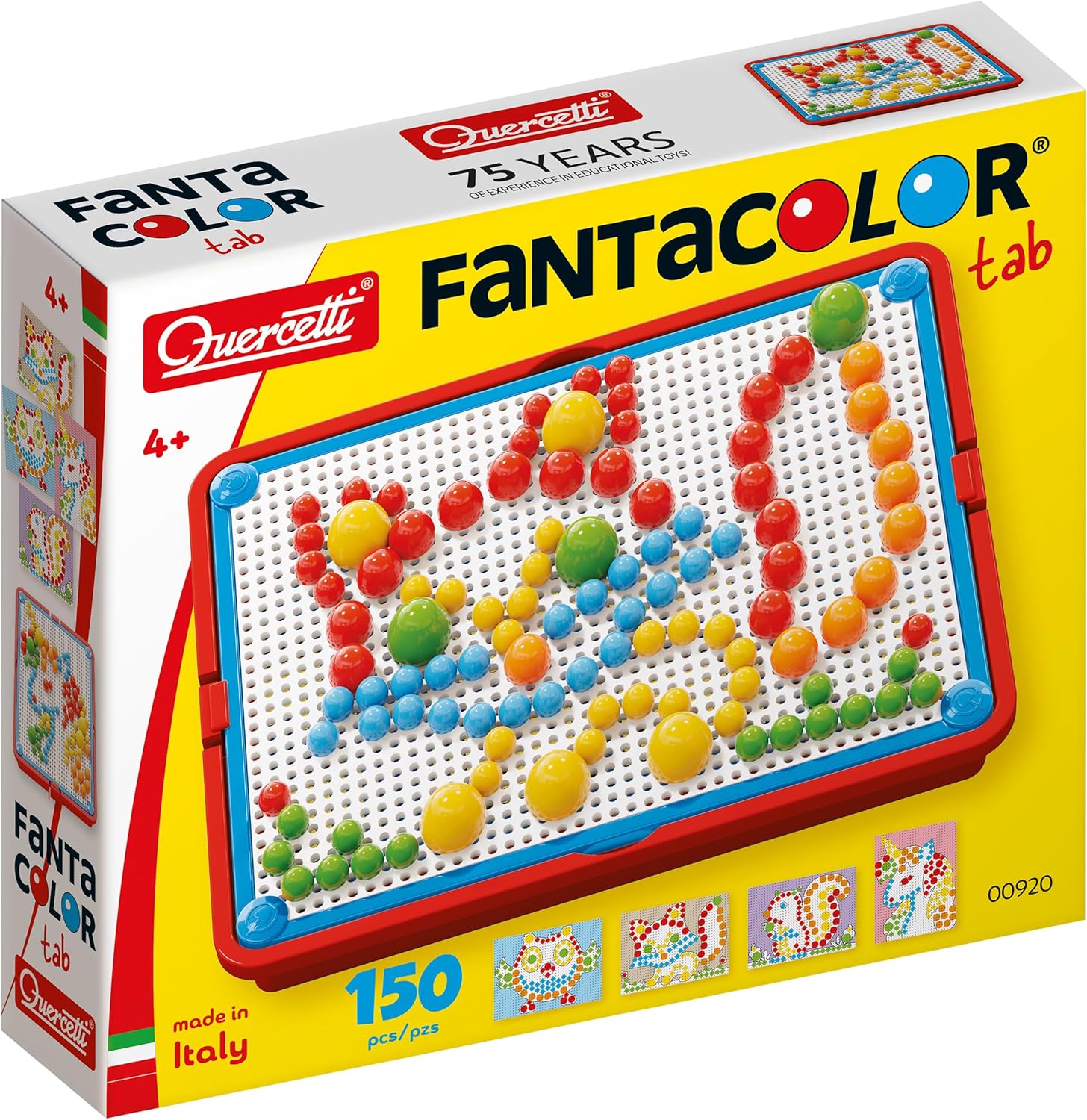 Thumbnail 6 de Quercetti Fantacolor Portable – Gioco di Mosaic con Chiodini Colorati 10, 15, 20 mm