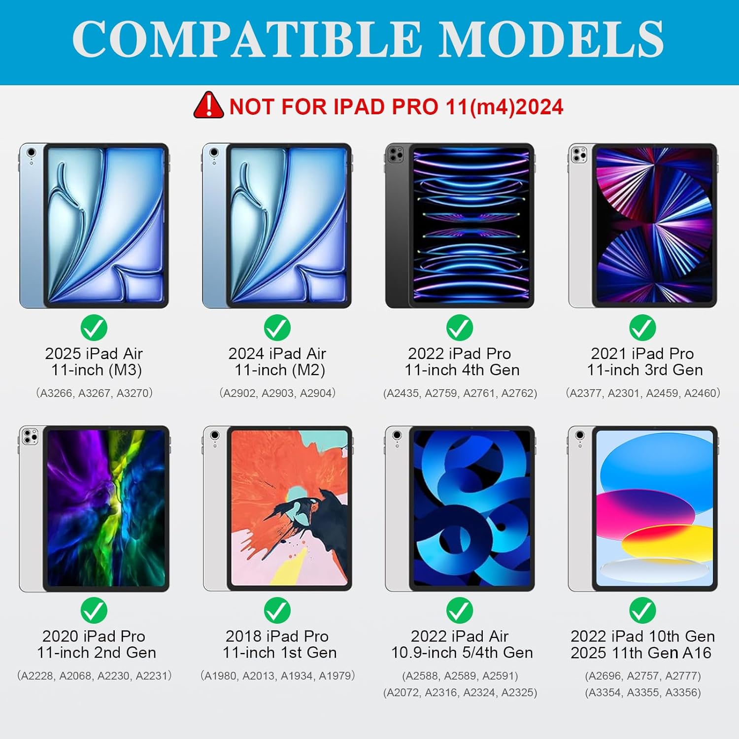 Thumbnail 1 de Keyboard Case for iPad Air 11 inch Magnetic Detachable 78‑Key Trackpad