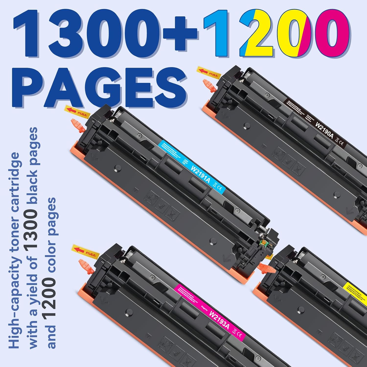 Detalle 2 de Toner 219A compatible Lot de 4 1300/1200 pages
