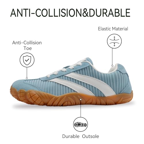 Detalle de Barefoot Shoes: Barezoey Wide Toe Box Trainers – Zero Drop Casual Sneakers