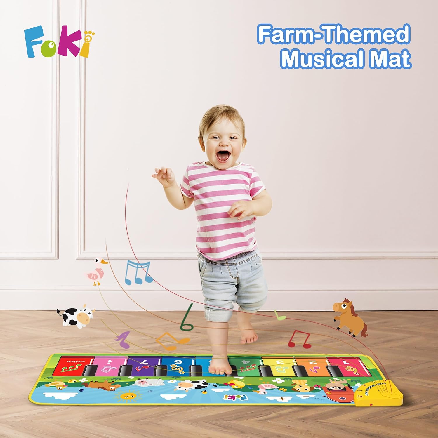 Thumbnail 1 de FOKI Floor Piano Mat for Toddlers, Age 1–5 🎹