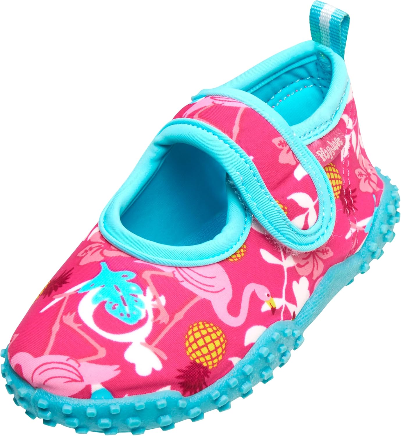 Detalle de Playshoes Unisex Kinder Aquaschuhe – Netzobermaterial, flacher Absatz, Normalweite