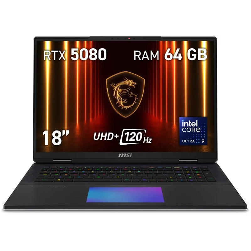 Detalle de MSI Titan 18 HX AI MiniLED Laptop 💻 64GB, RTX 5080