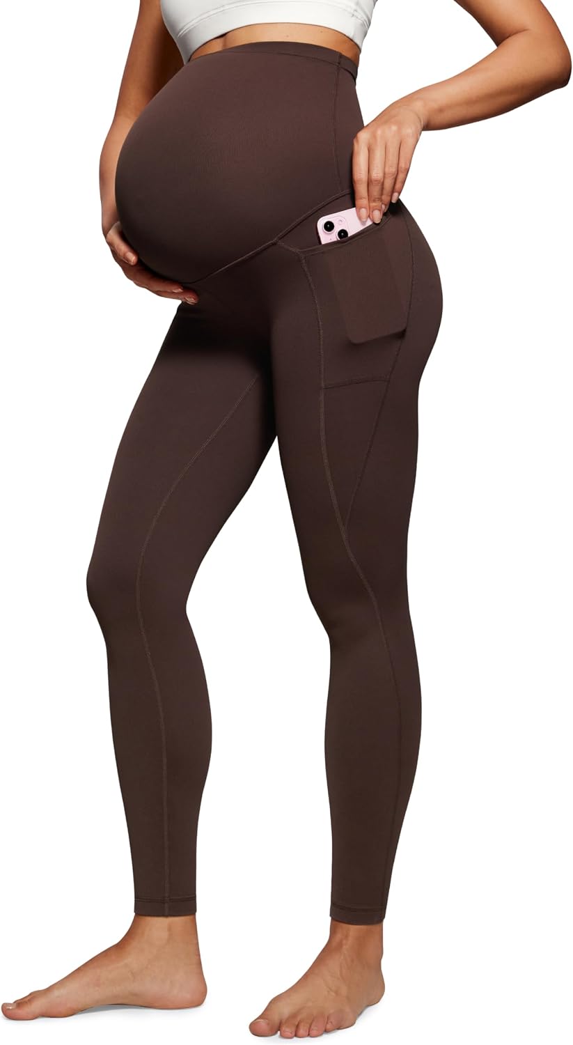 Detalle 2 de CRZ YOGA Butterluxe 28" Maternity Leggings with Pockets Over The Belly