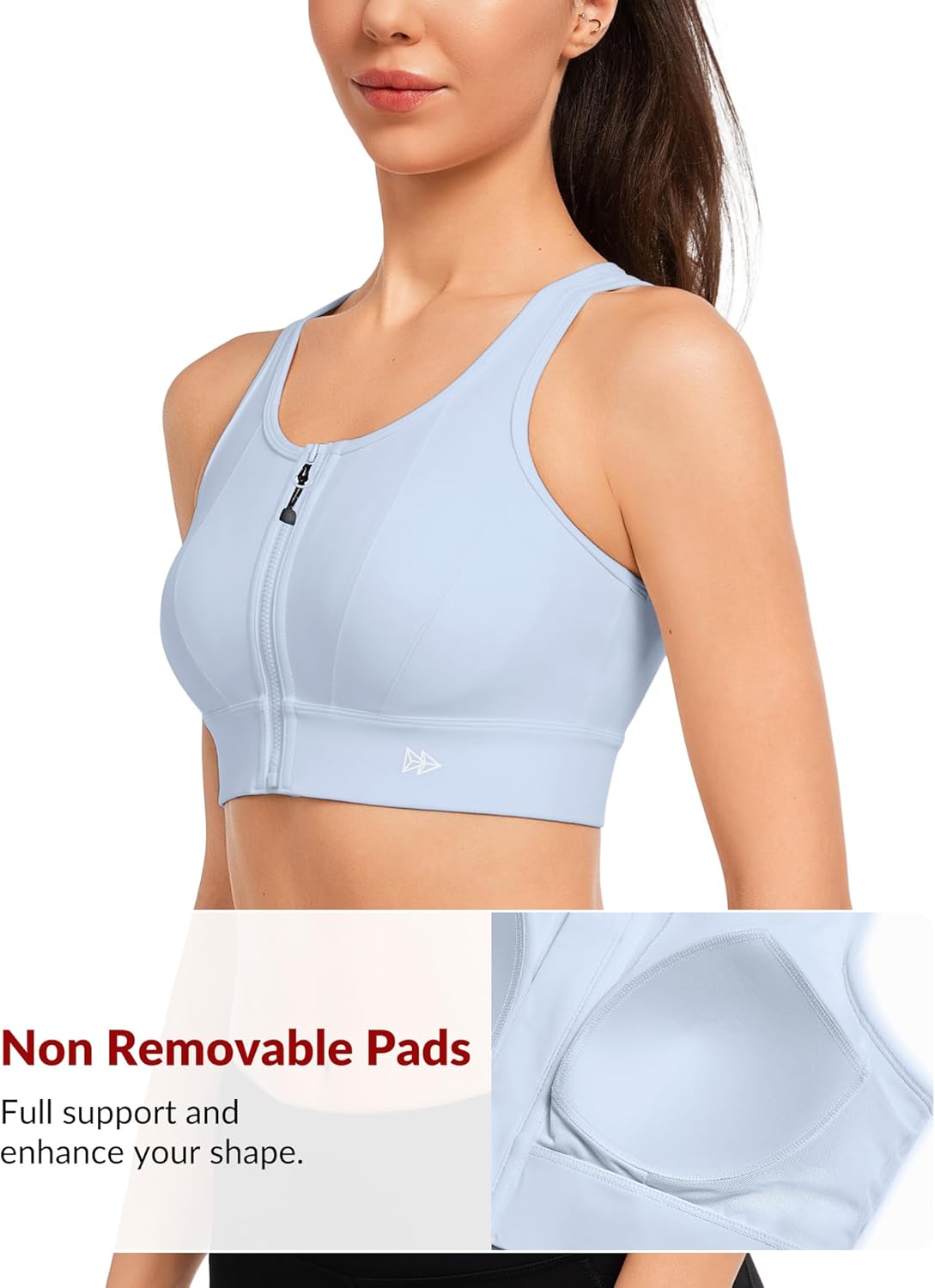 Thumbnail 3 de Yvette Front Closure Sports Bra – High Support, High Impact for Running