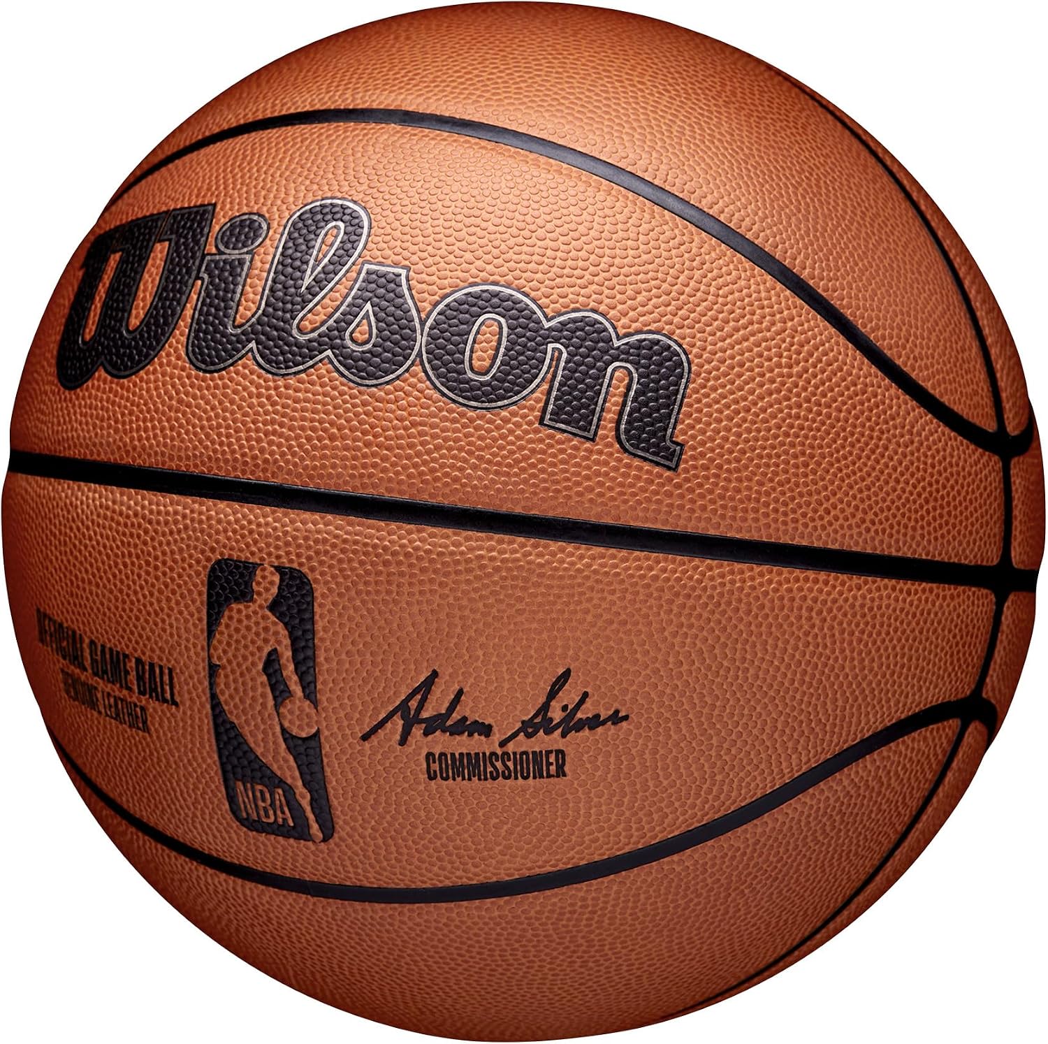 Detalle de Wilson WTB7500ID07 NBA公式ゲームボール 室内用 サイズ7 ブラウン