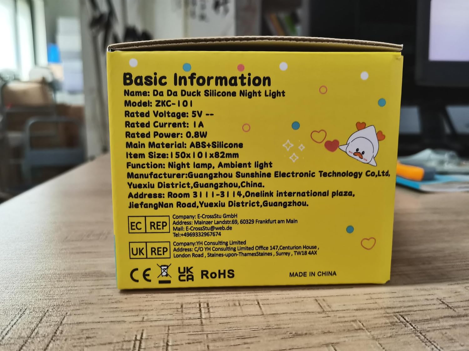 Thumbnail 2 de LOVERUIS Nachtlicht für Kinder – Ente aus Silikon, warmes Licht & Farbwechsel, USB-reaufladbar