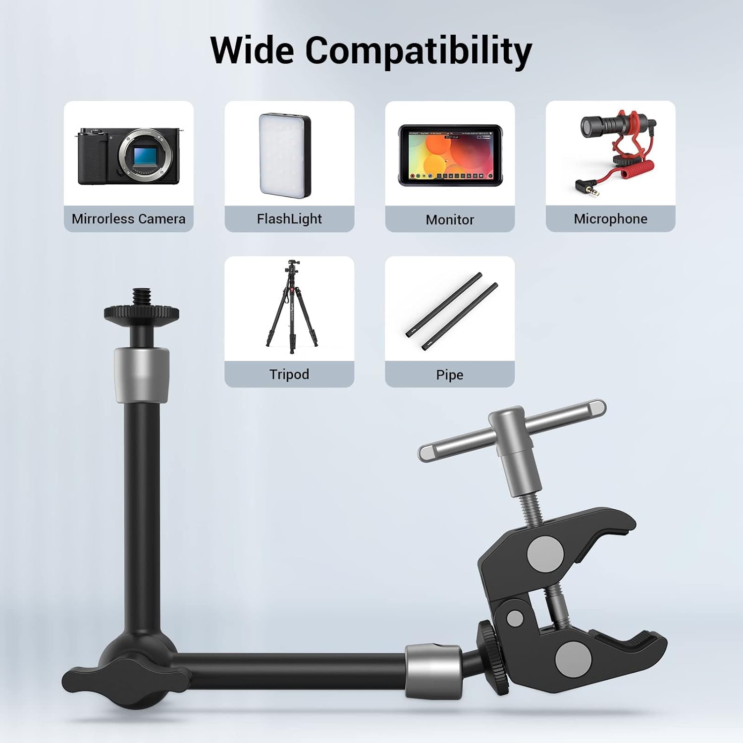Detalle 2 de SMALLRIG KBUM2732B Brazo mágico 10 pulgadas 2,5 kg